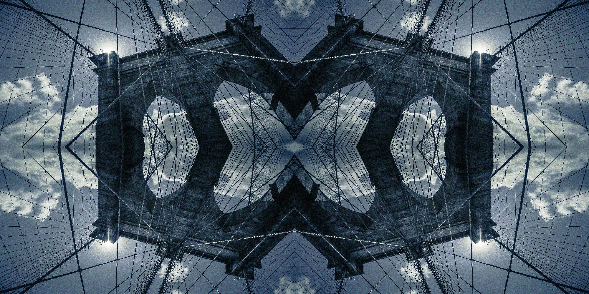 Folded Architecture 1 by DavidJordan Williams on GIANT ART - blue abstract