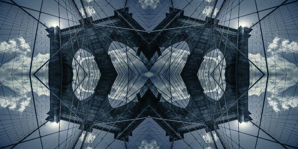 Folded Architecture 1 by DavidJordan Williams on GIANT ART - blue abstract