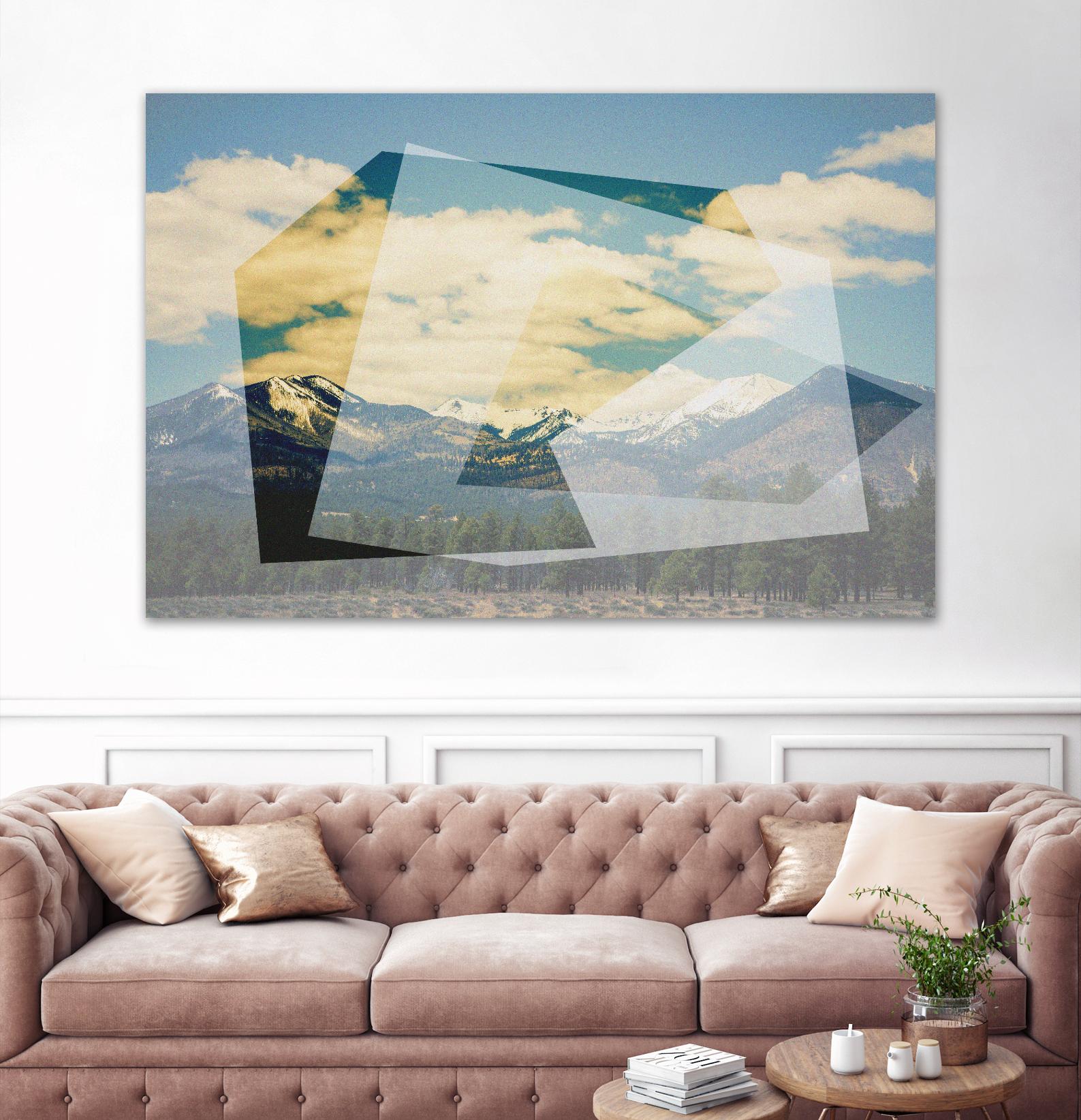 The Geometric Hills 1 by DavidJordan Williams on GIANT ART - green abstract