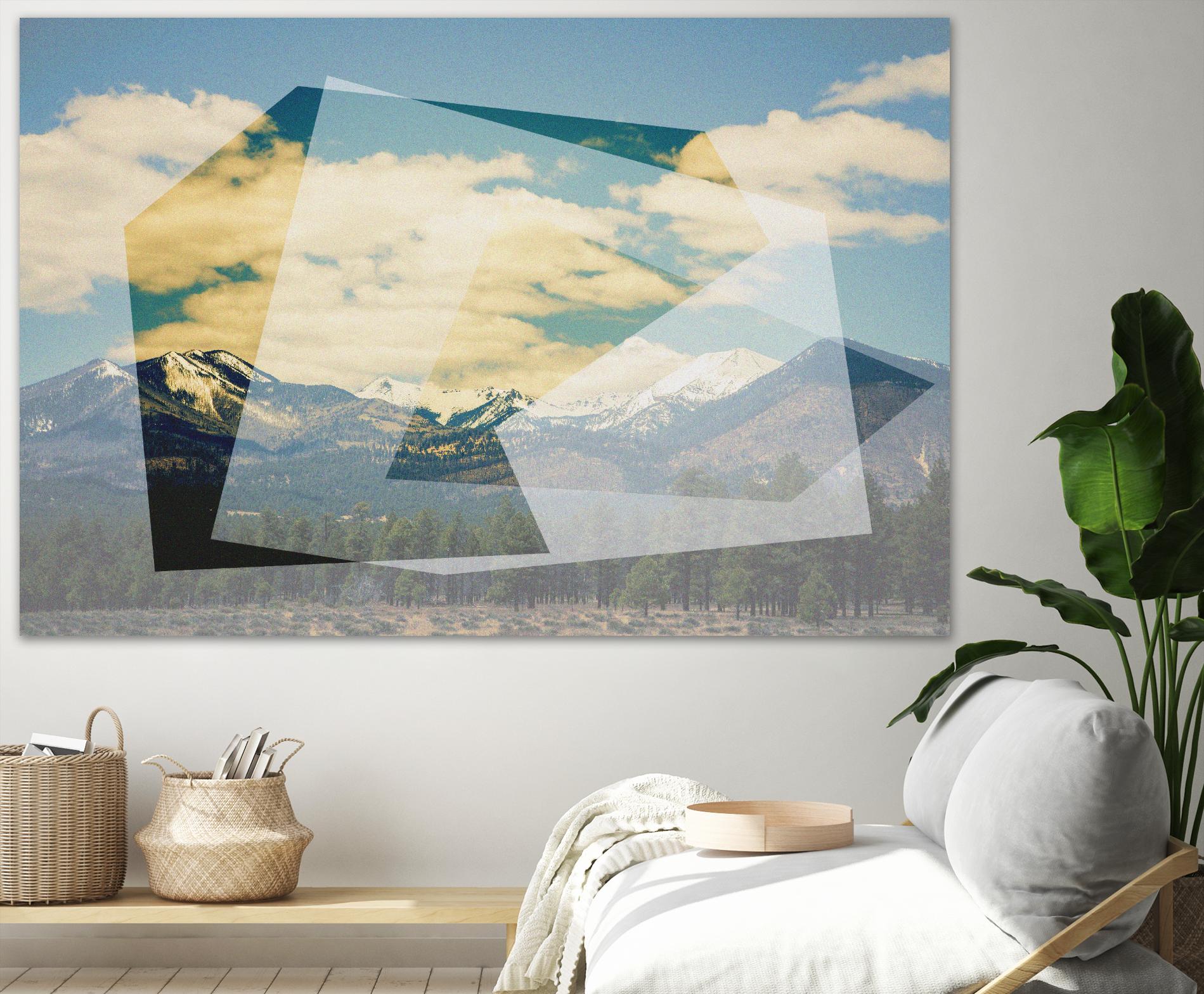 The Geometric Hills 1 by DavidJordan Williams on GIANT ART - green abstract