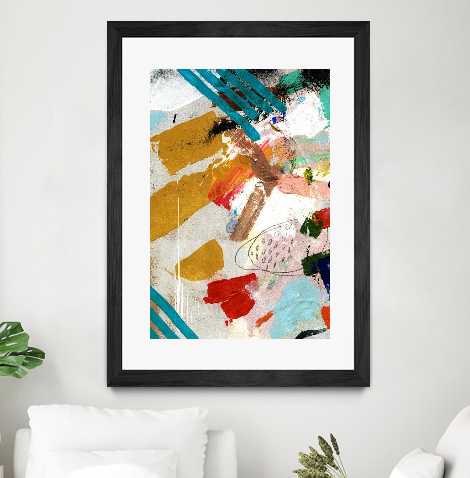 Palette 1 by Stefano Altamura on GIANT ART - turquoise abstract