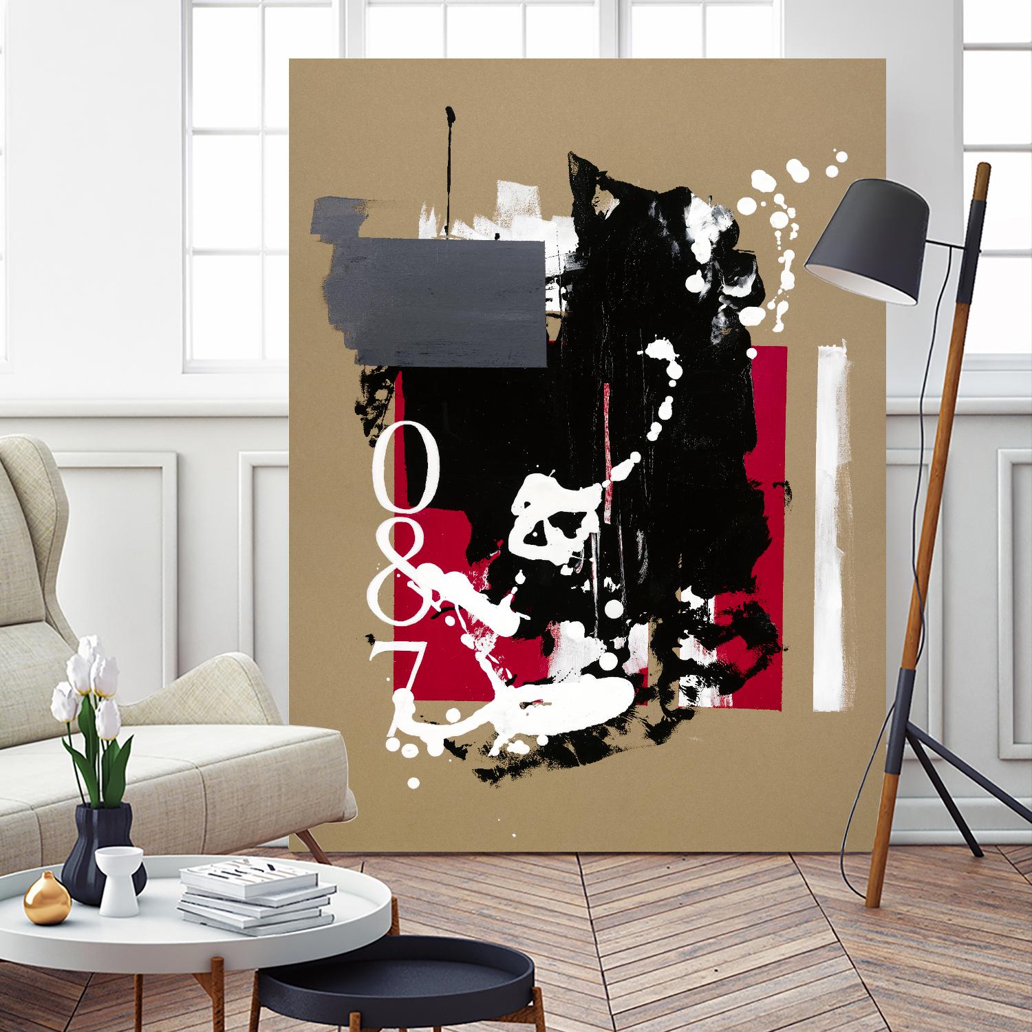 Zero Series No. 087 by Emma Jones on GIANT ART - red abstract