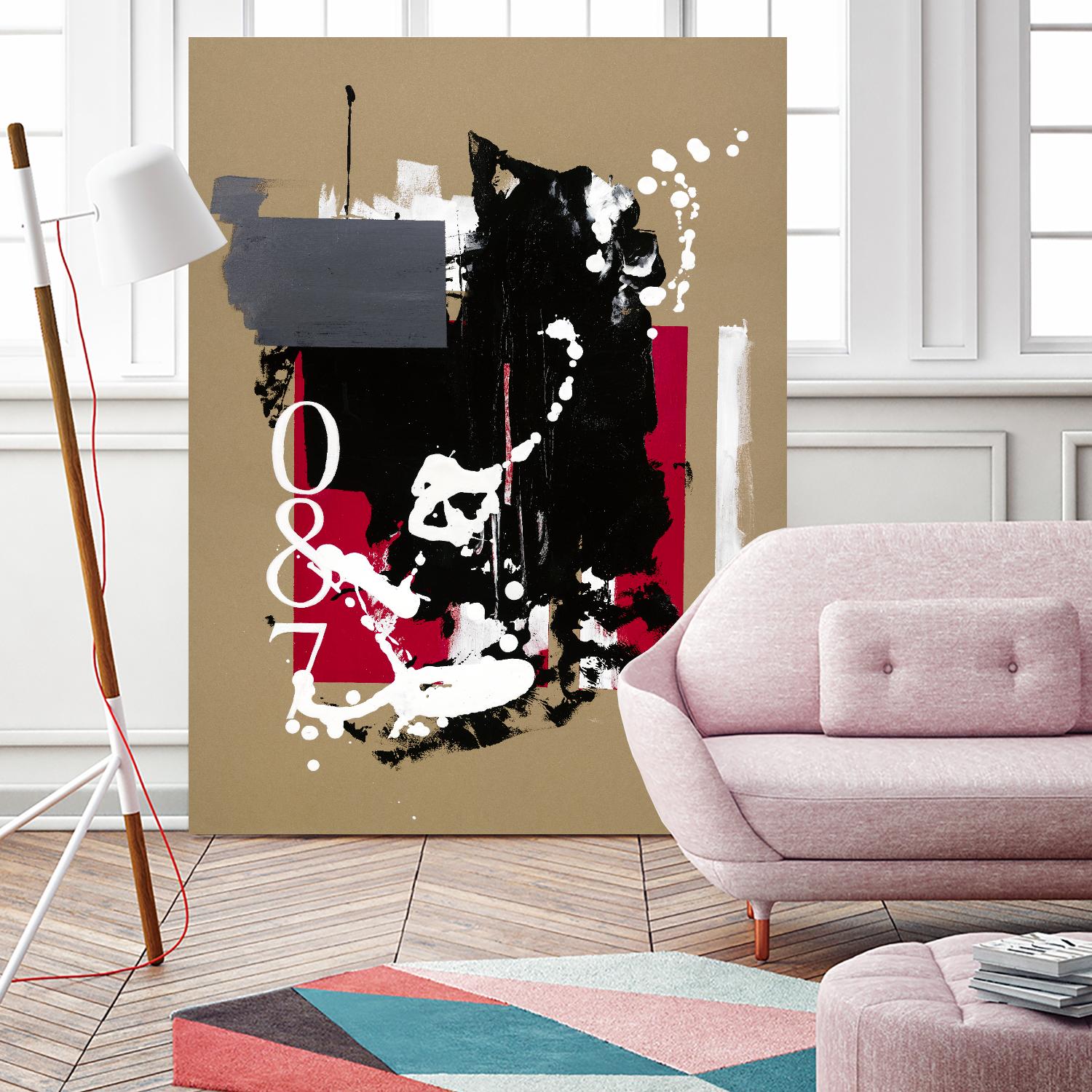 Zero Series No. 087 by Emma Jones on GIANT ART - red abstract