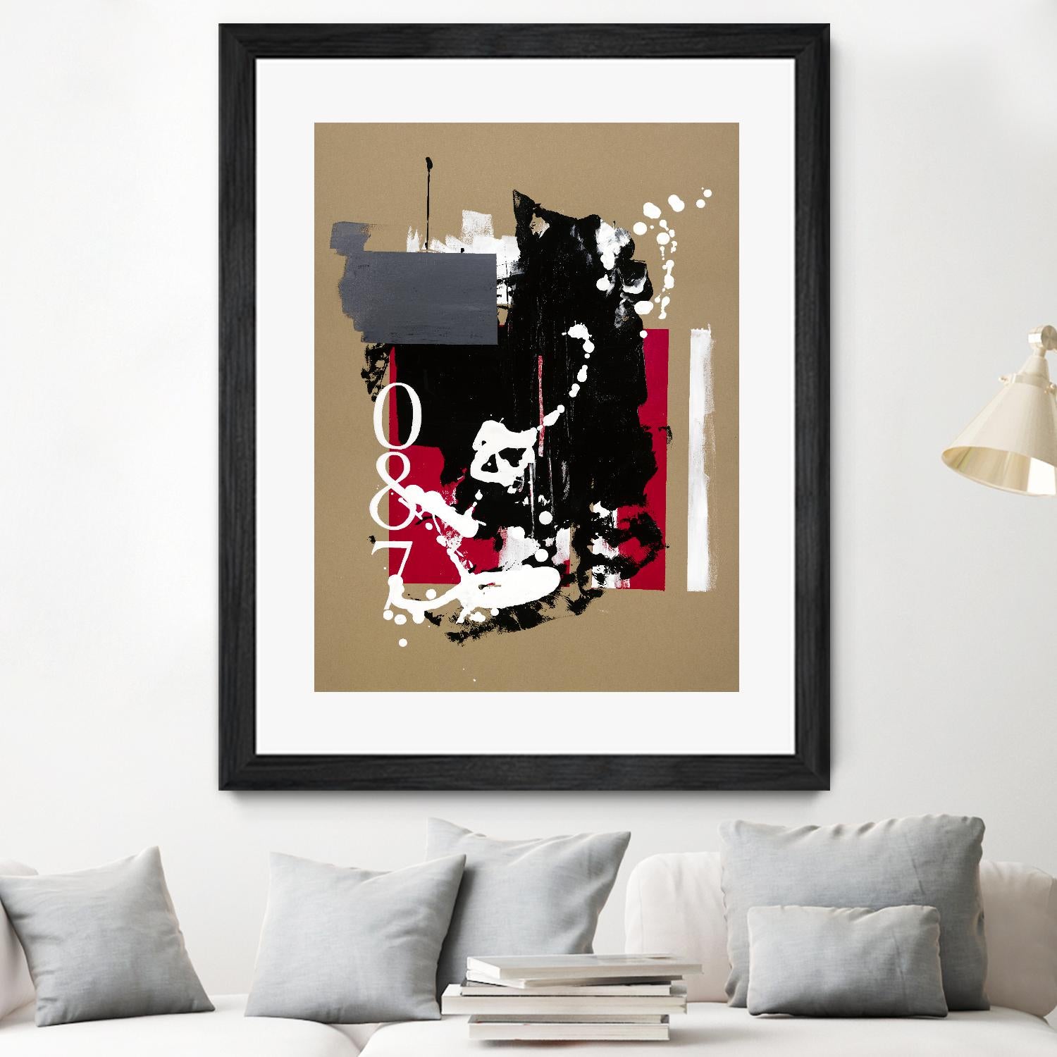 Zero Series No. 087 by Emma Jones on GIANT ART - red abstract