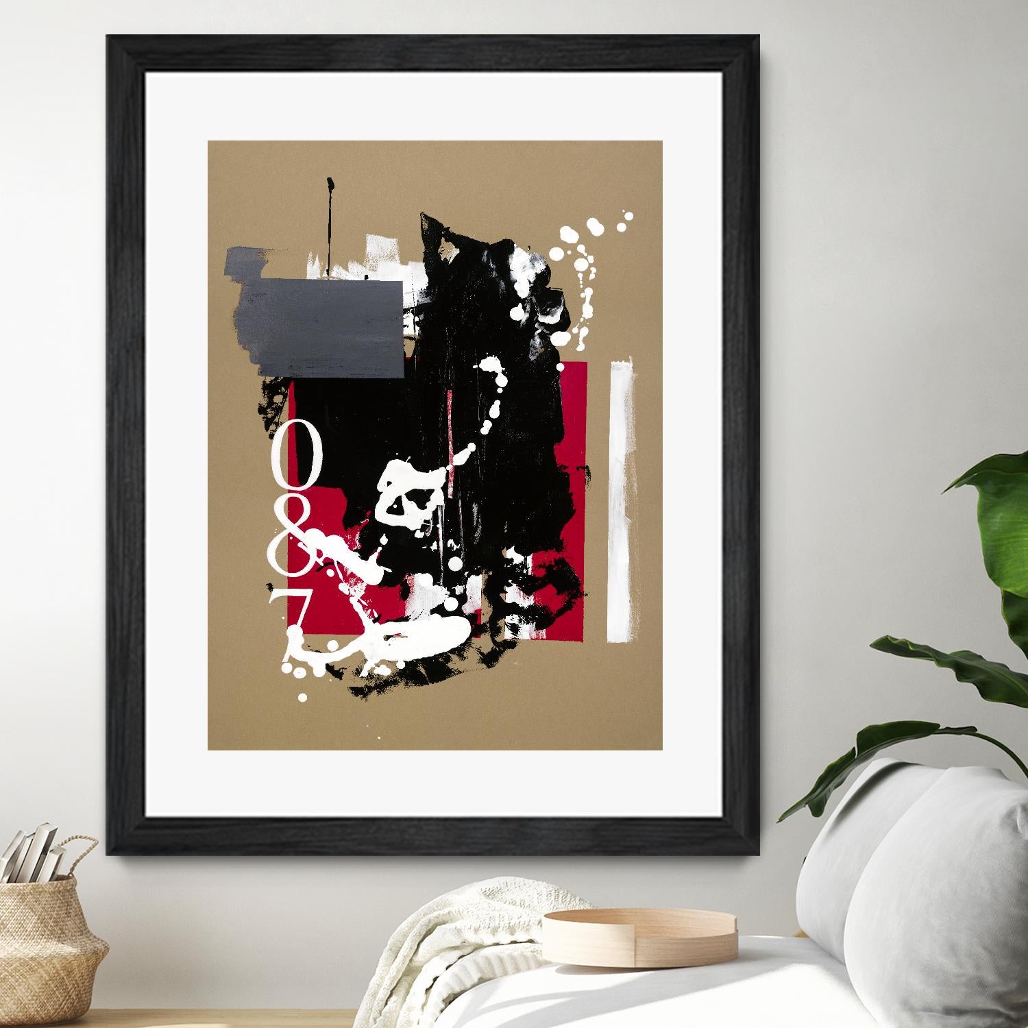 Zero Series No. 087 by Emma Jones on GIANT ART - red abstract