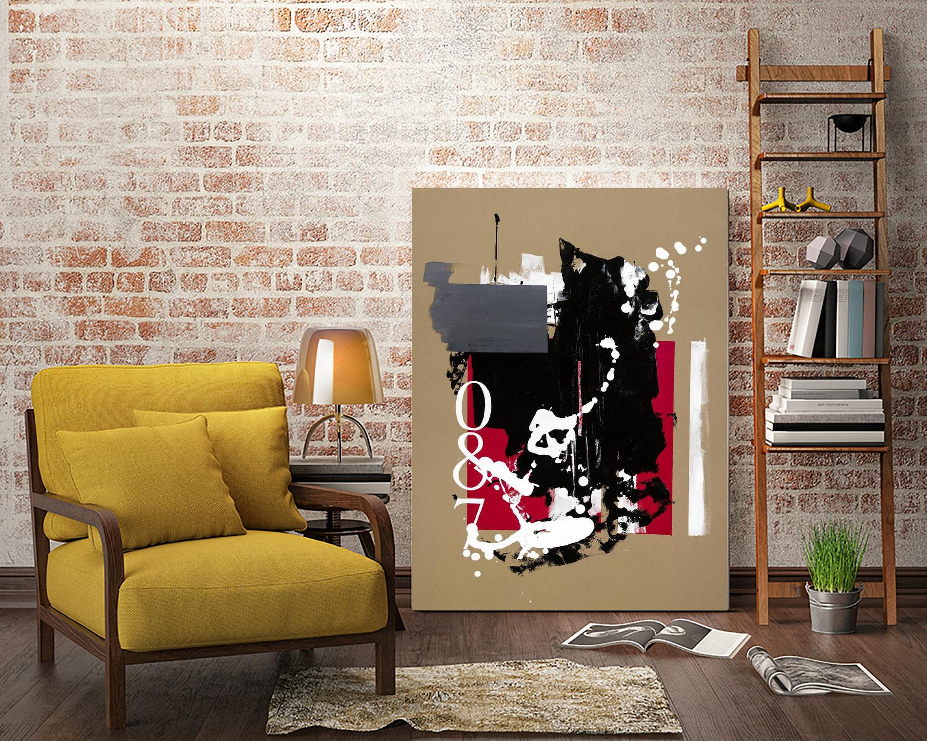 Zero Series No. 087 by Emma Jones on GIANT ART - red abstract