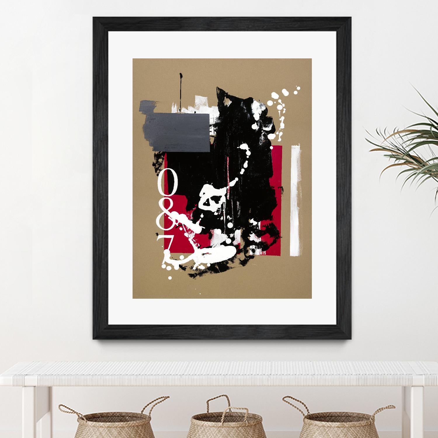 Zero Series No. 087 by Emma Jones on GIANT ART - red abstract