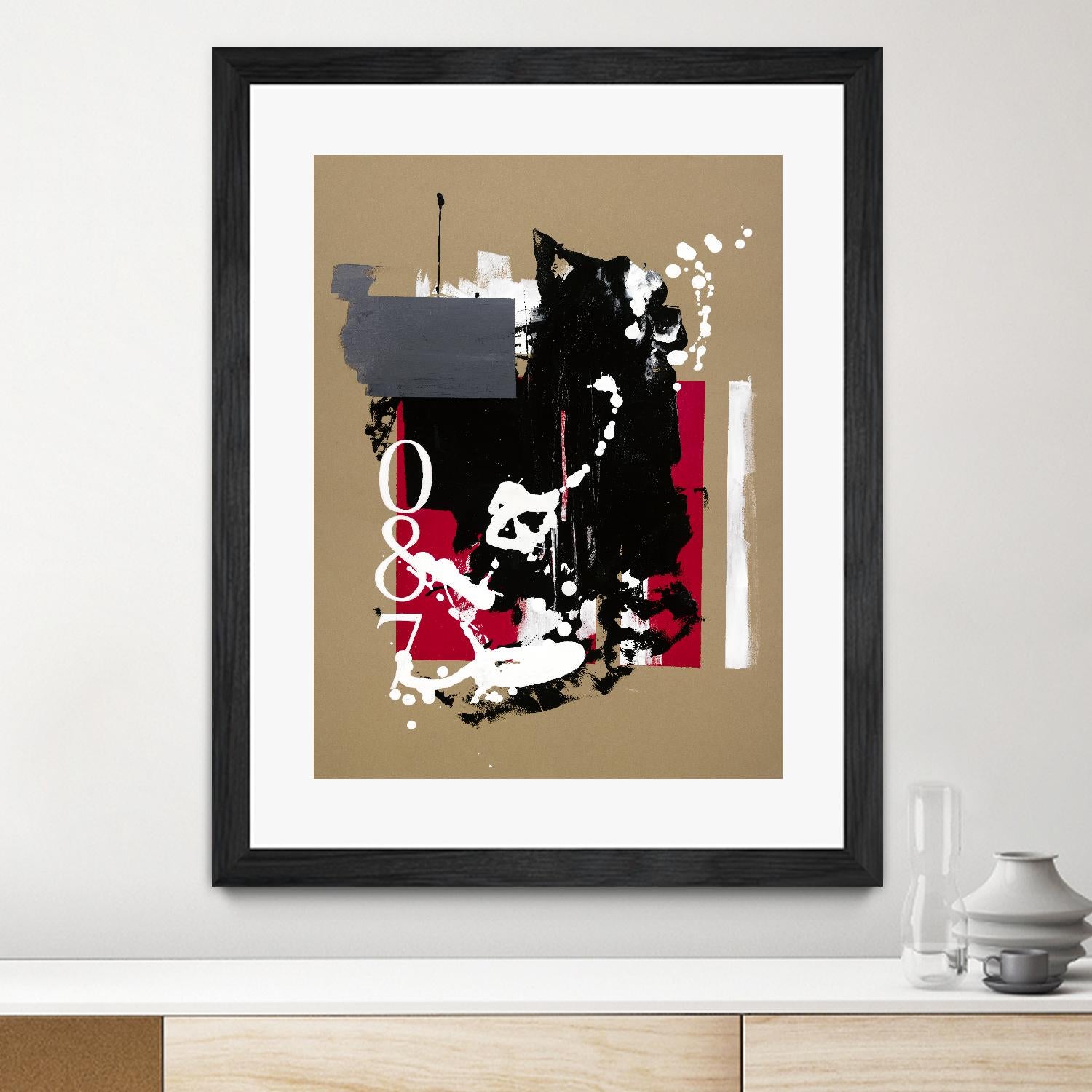 Zero Series No. 087 by Emma Jones on GIANT ART - red abstract