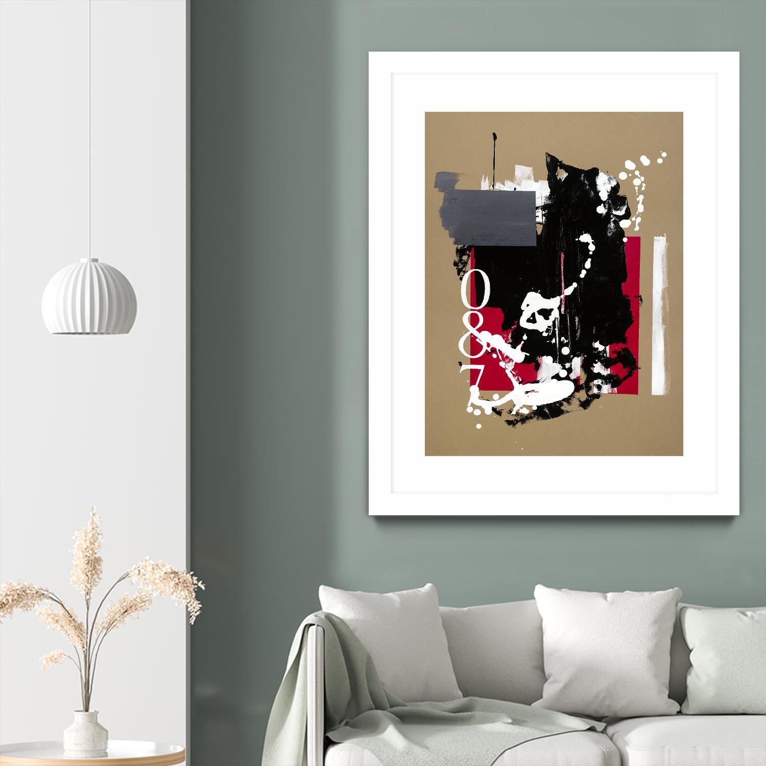 Zero Series No. 087 by Emma Jones on GIANT ART - red abstract