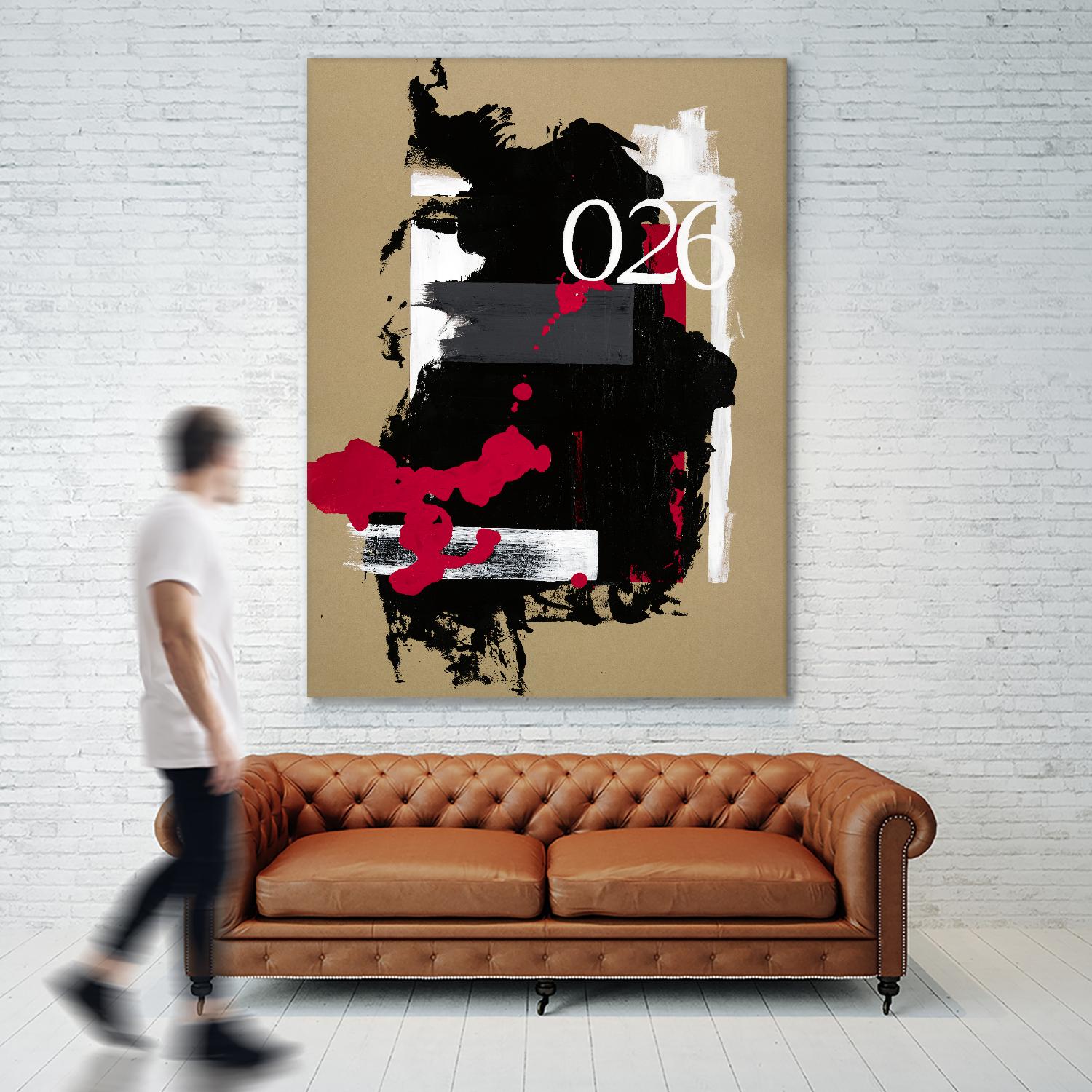 Zero Series No. 026 by Emma Jones on GIANT ART - red abstract