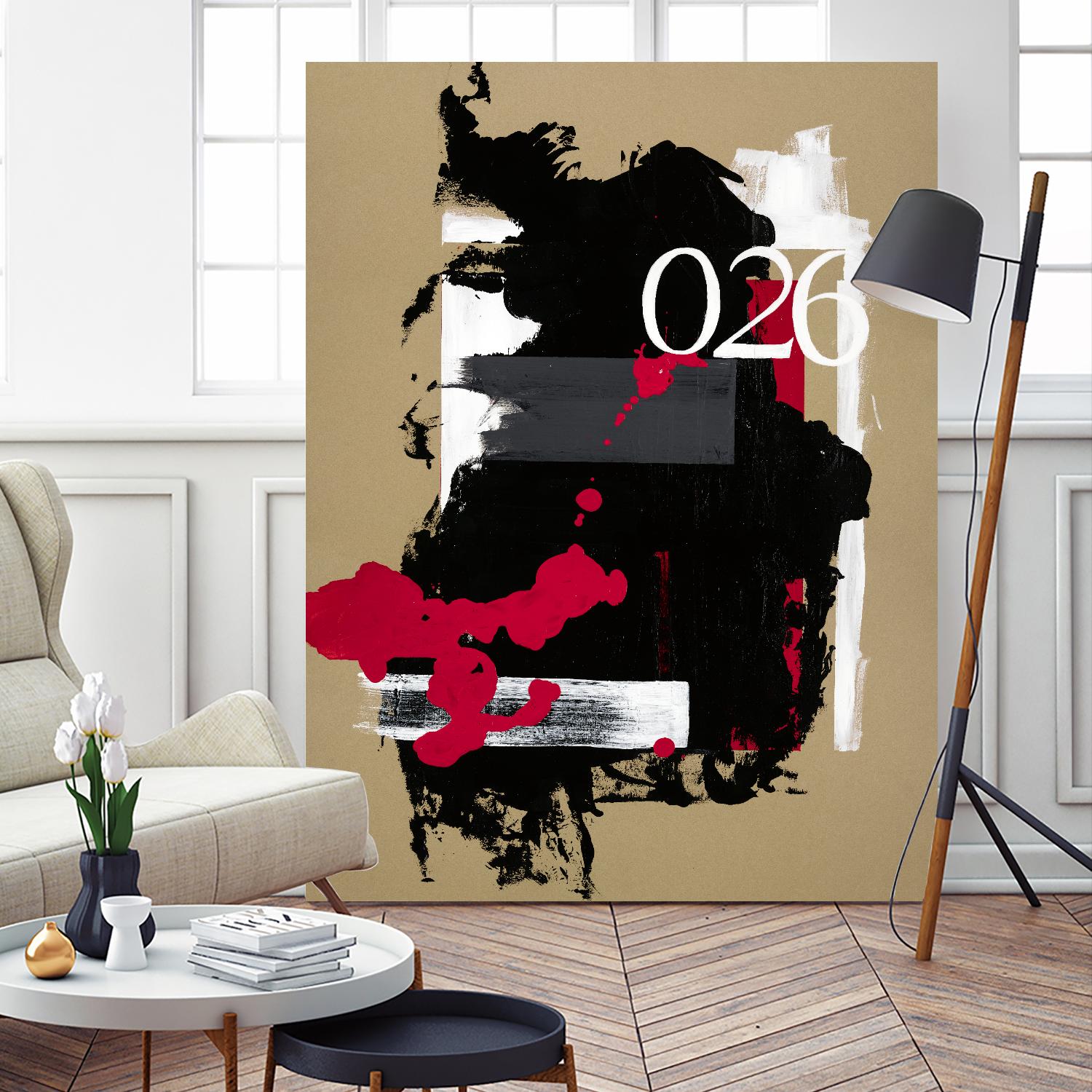 Zero Series No. 026 by Emma Jones on GIANT ART - red abstract