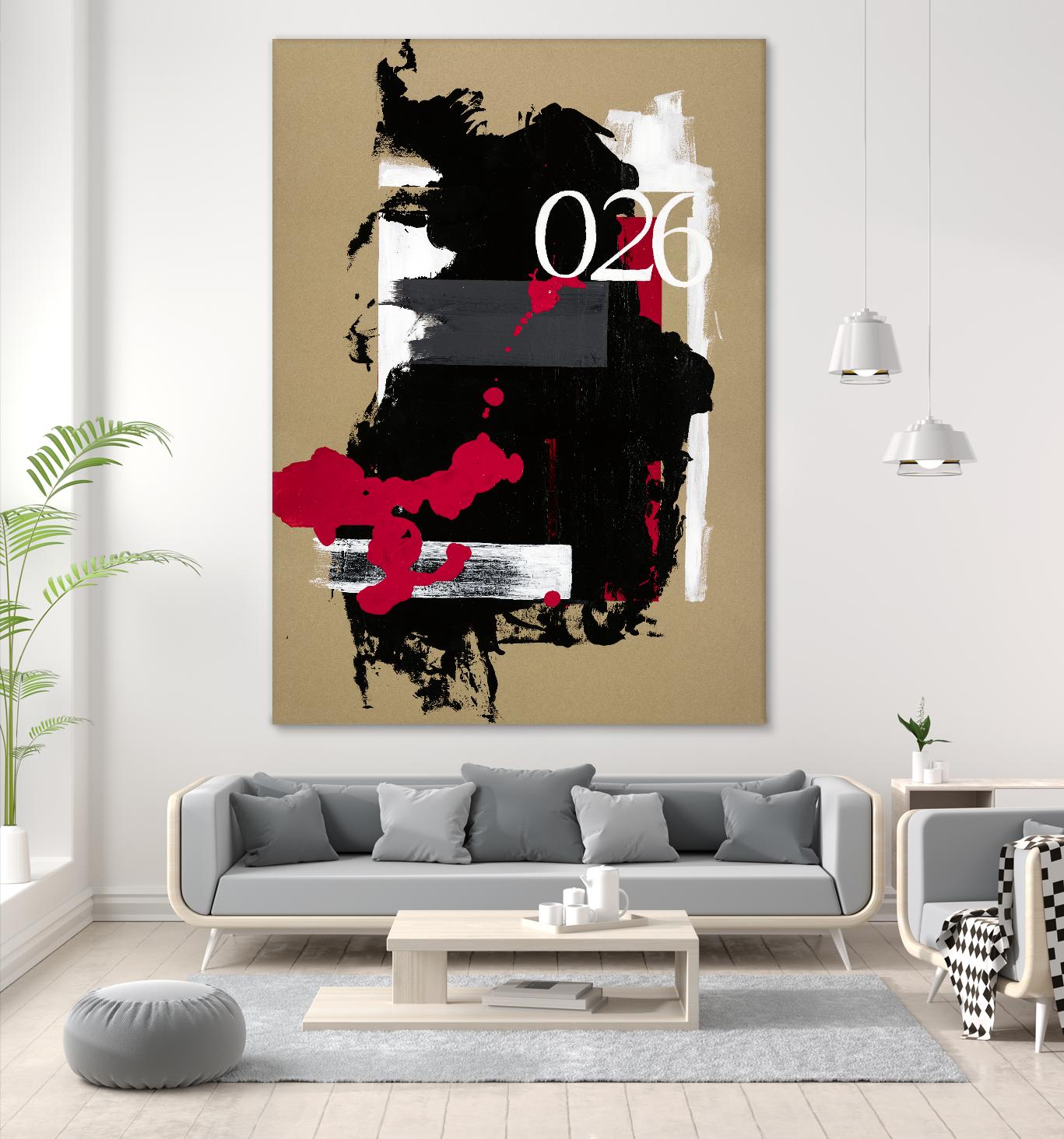 Zero Series No. 026 by Emma Jones on GIANT ART - red abstract