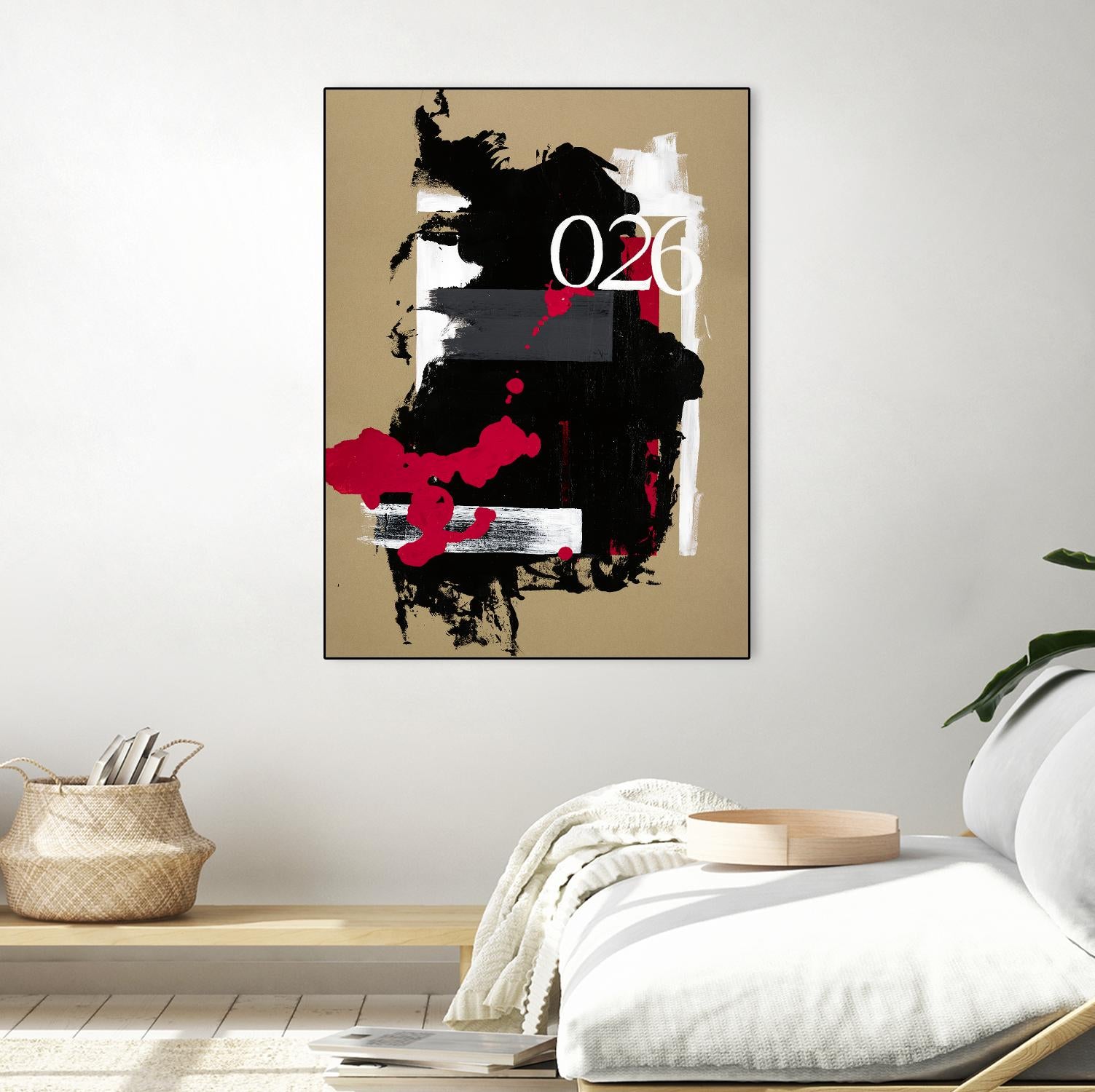 Zero Series No. 026 by Emma Jones on GIANT ART - red abstract