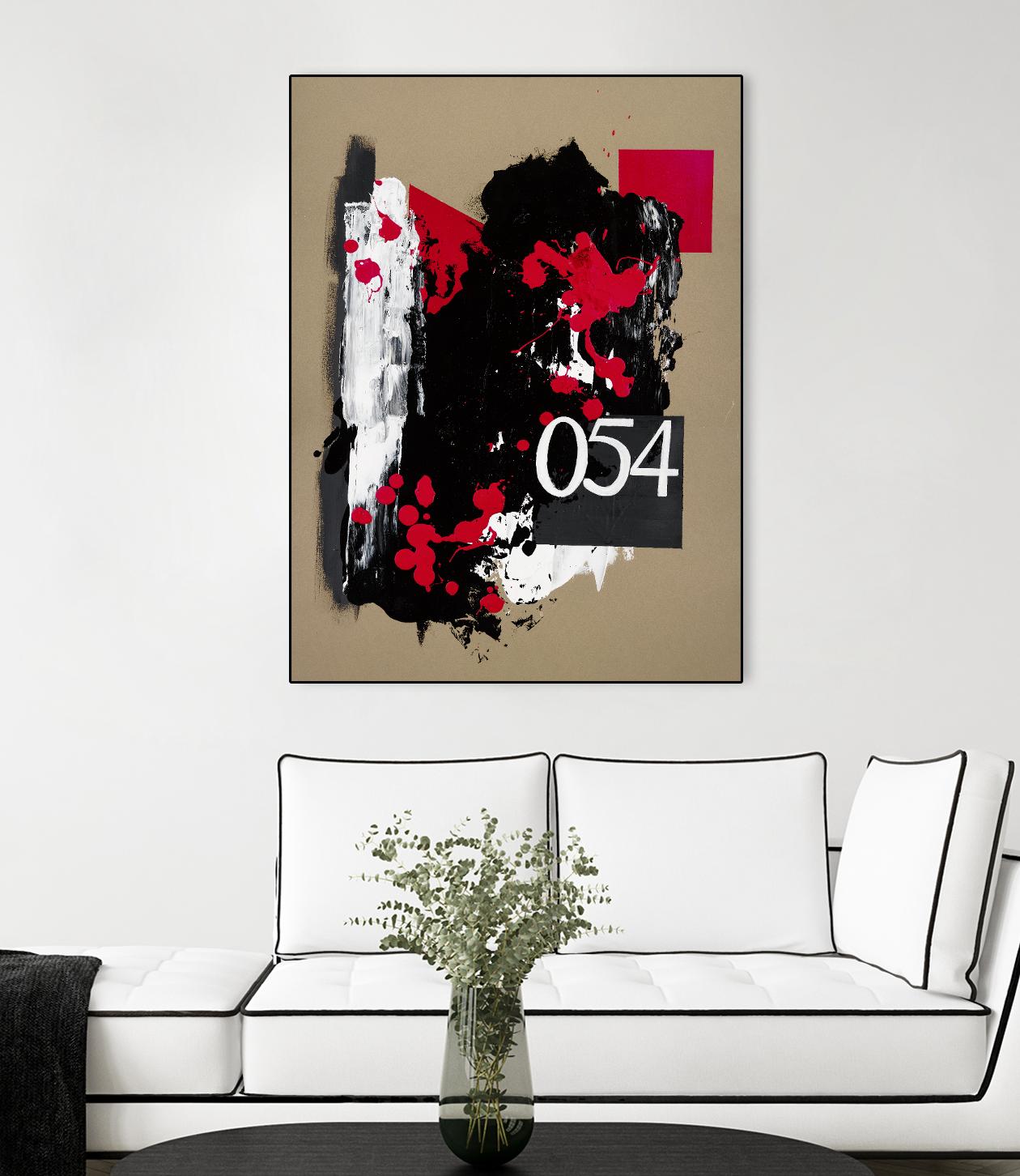 Zero Series No. 054 by Emma Jones on GIANT ART - red abstract