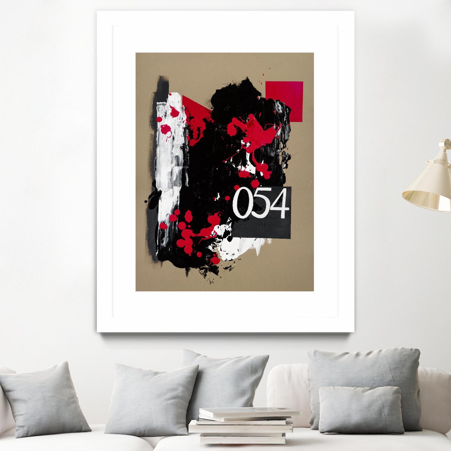 Zero Series No. 054 by Emma Jones on GIANT ART - red abstract