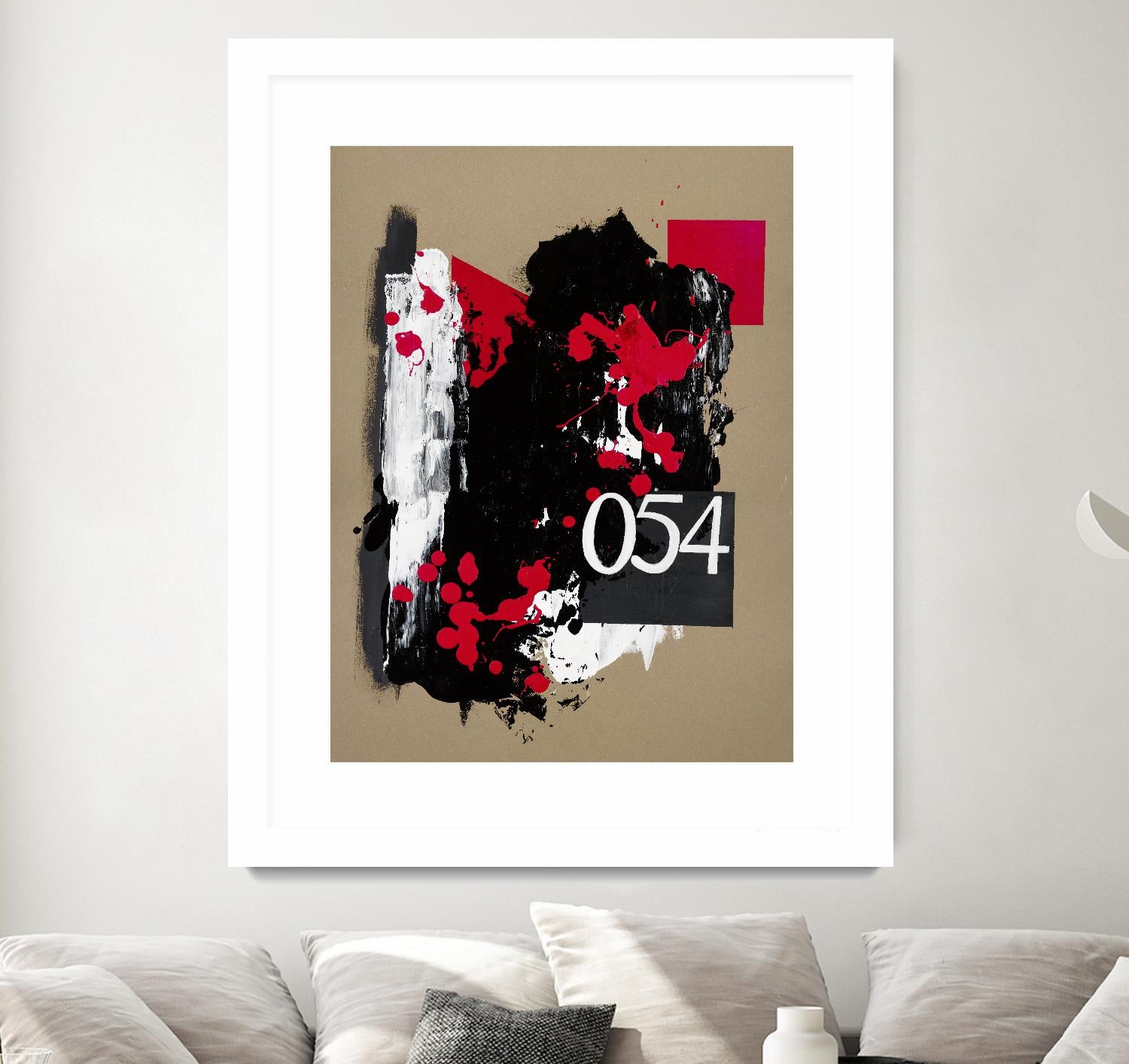 Zero Series No. 054 by Emma Jones on GIANT ART - red abstract