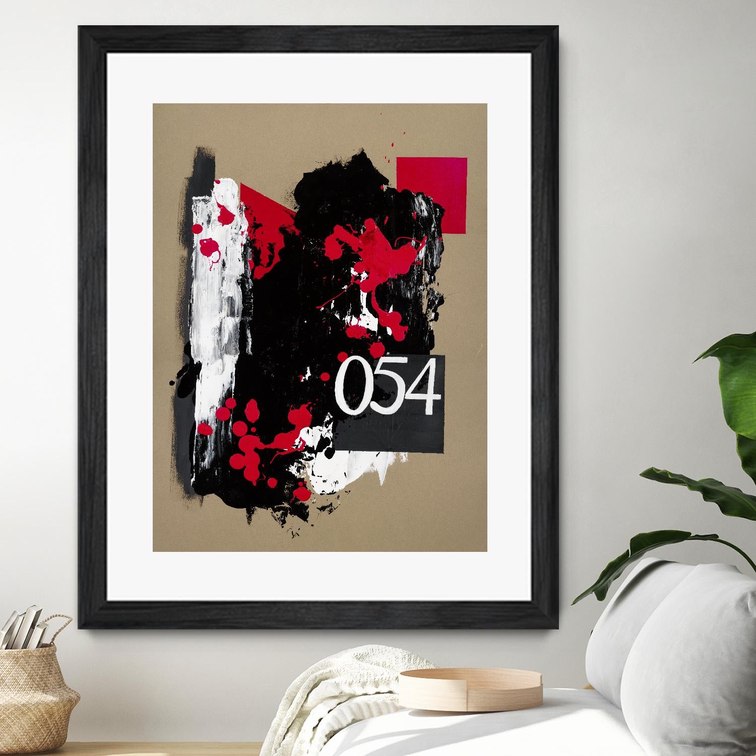 Zero Series No. 054 by Emma Jones on GIANT ART - red abstract