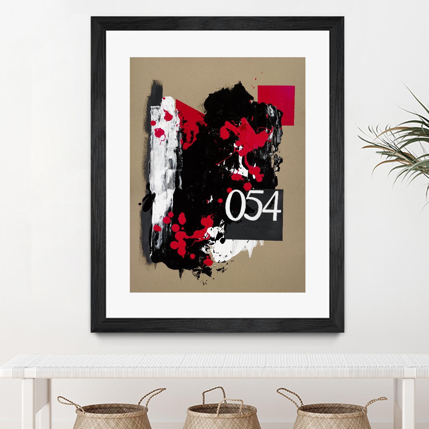 Zero Series No. 054 by Emma Jones on GIANT ART - red abstract