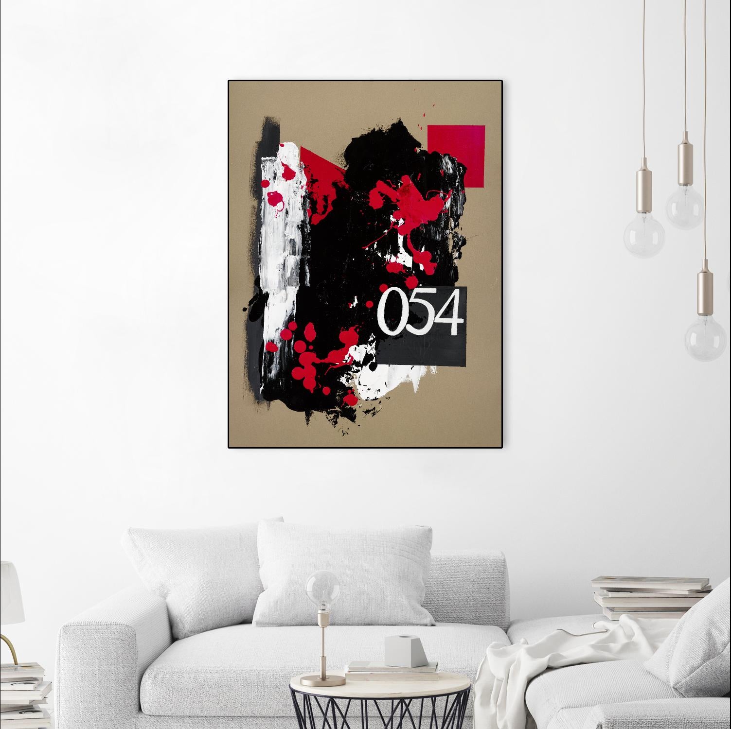 Zero Series No. 054 by Emma Jones on GIANT ART - red abstract