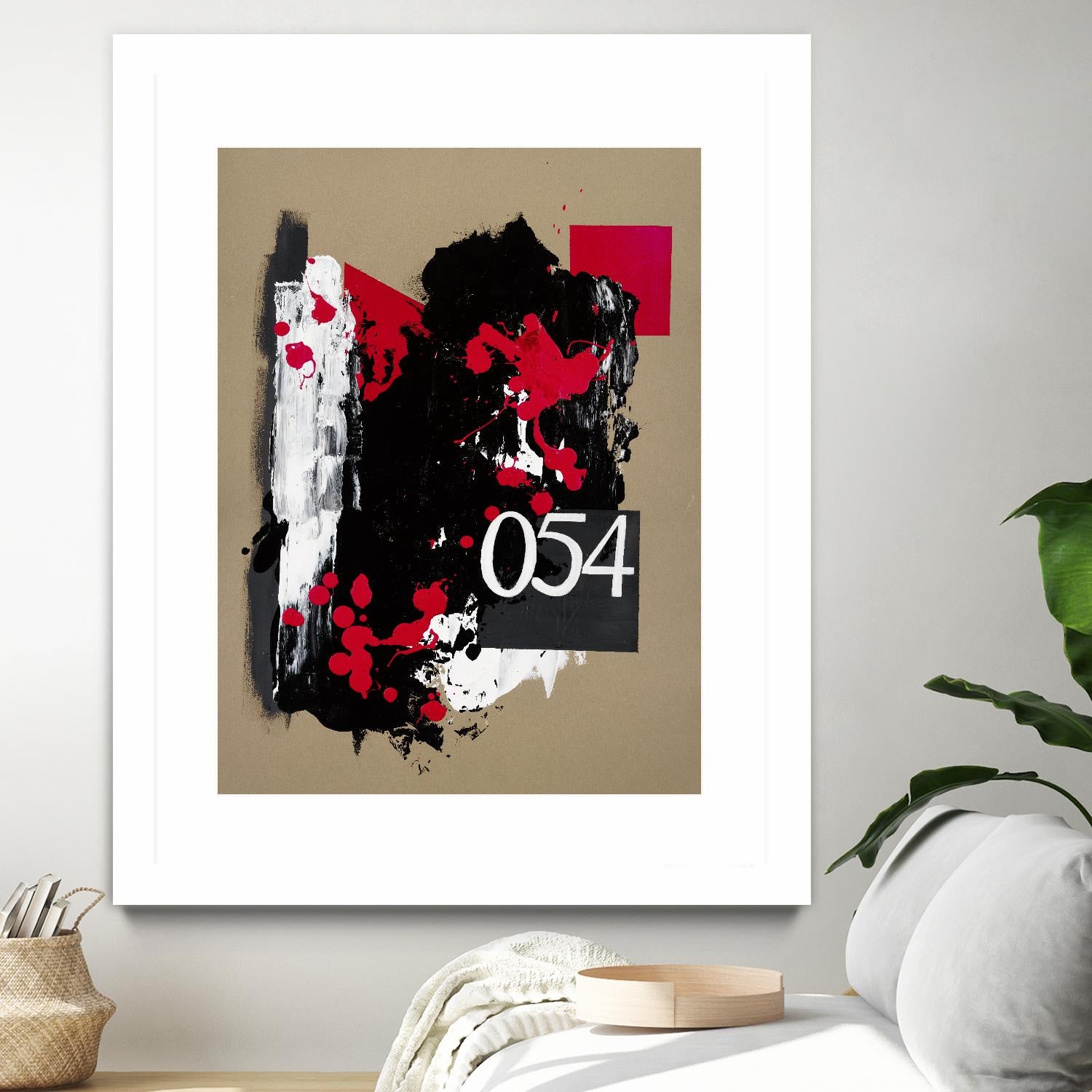 Zero Series No. 054 by Emma Jones on GIANT ART - red abstract