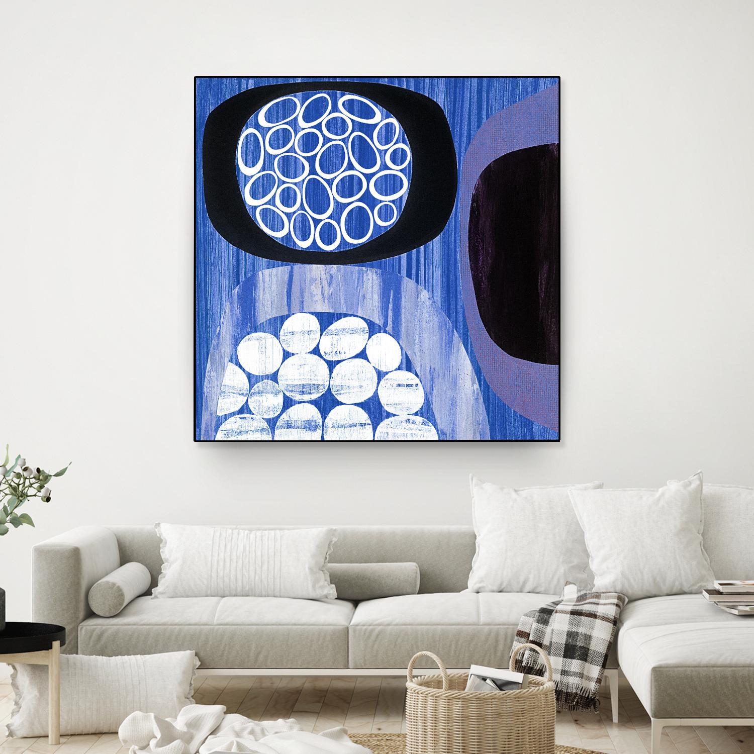 New Beginning I by Mary Calkins on GIANT ART - purple abstract