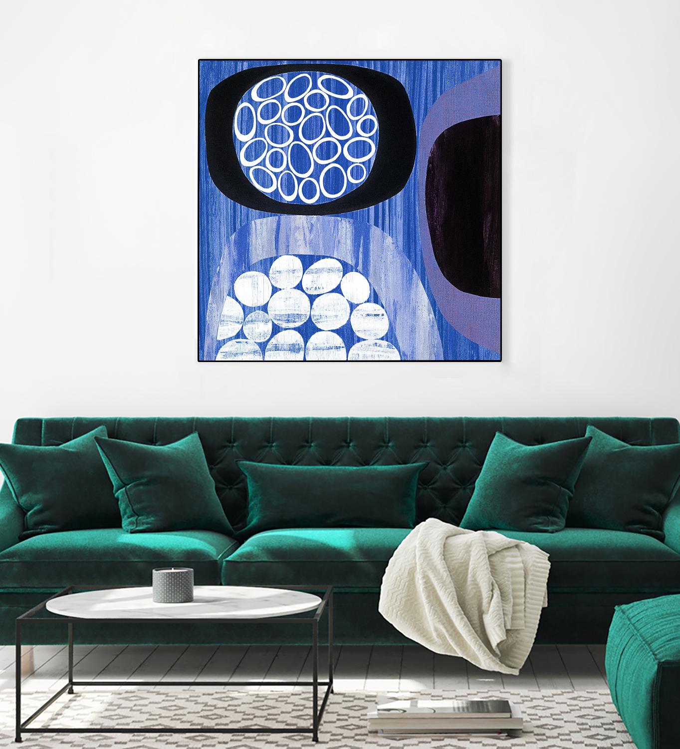 New Beginning I by Mary Calkins on GIANT ART - purple abstract