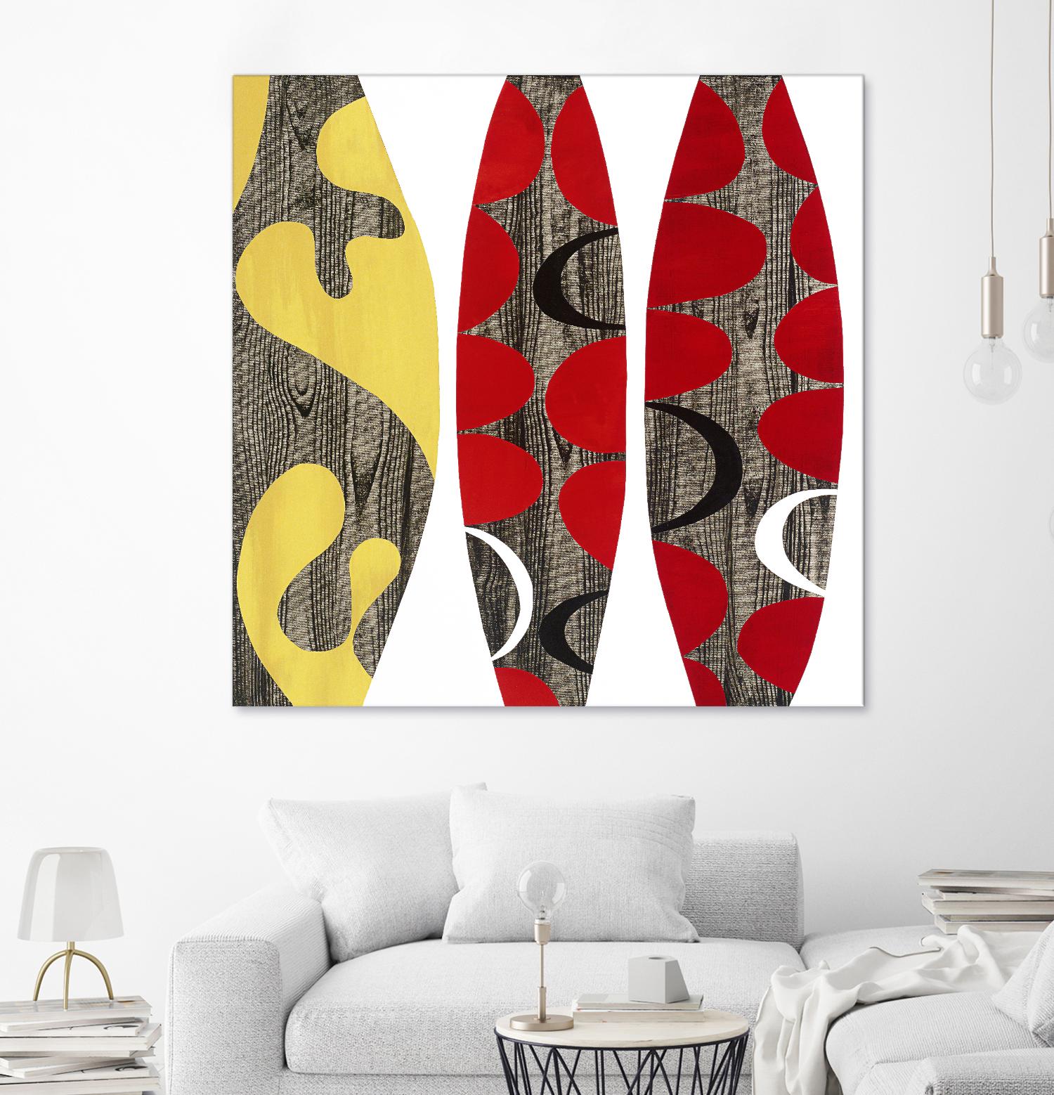 Empowerment I by Mary Calkins on GIANT ART - red abstract