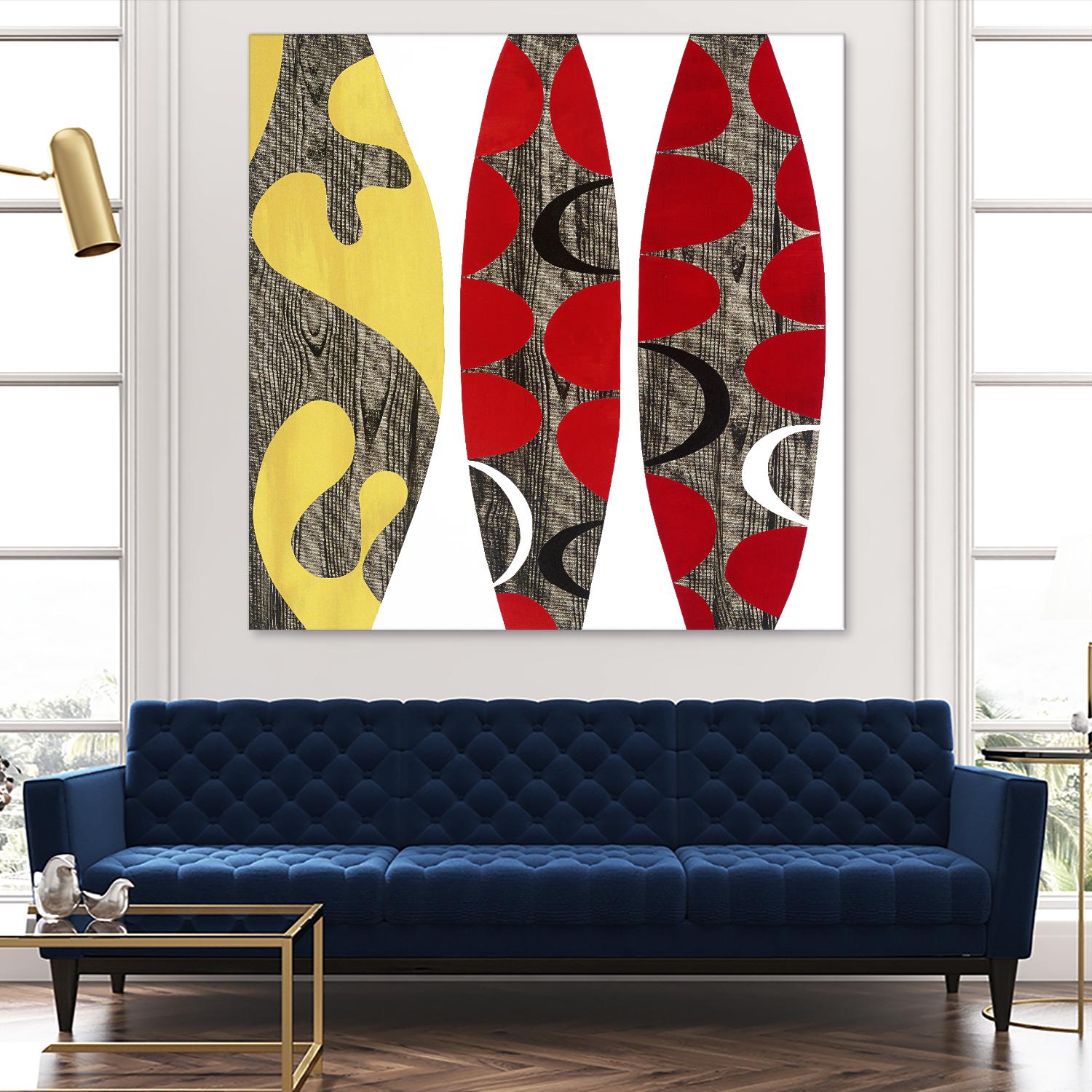 Empowerment I by Mary Calkins on GIANT ART - red abstract