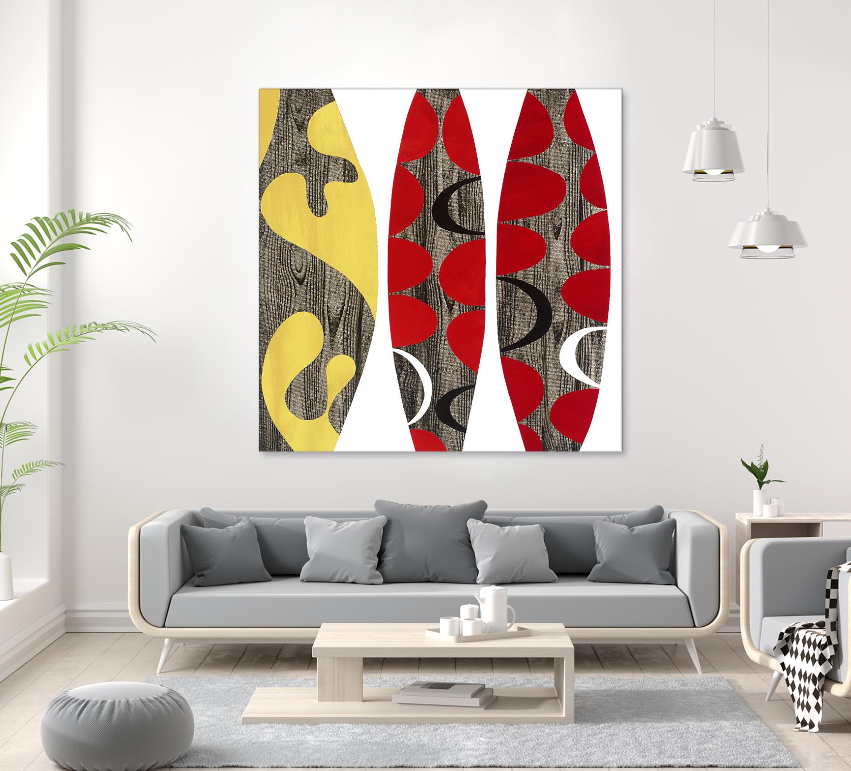 Empowerment I by Mary Calkins on GIANT ART - red abstract