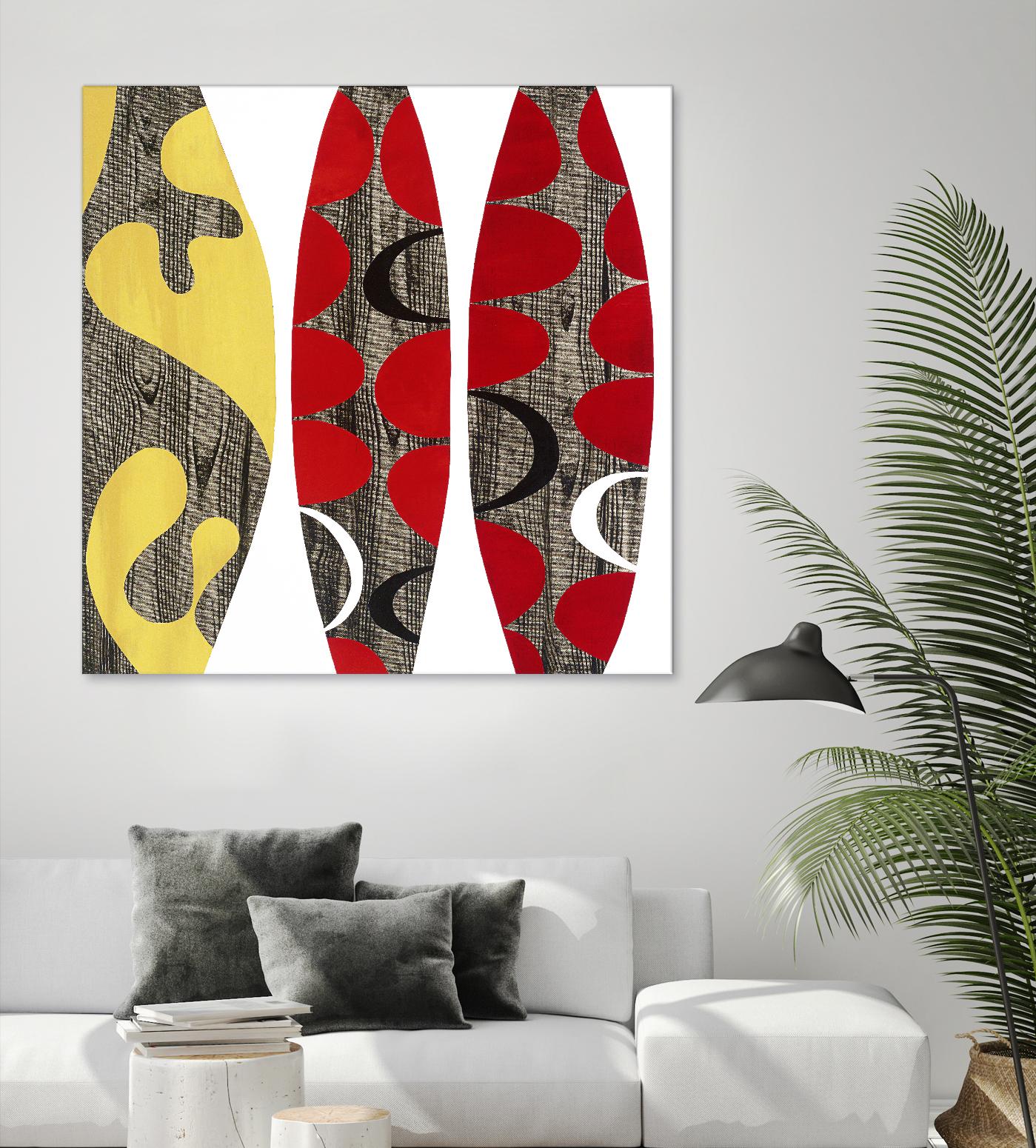 Empowerment I by Mary Calkins on GIANT ART - red abstract