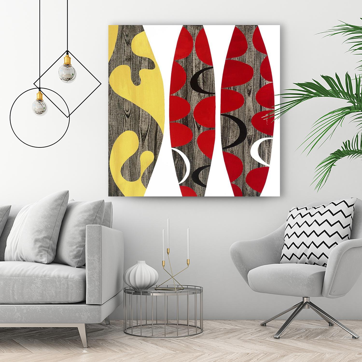 Empowerment I by Mary Calkins on GIANT ART - red abstract