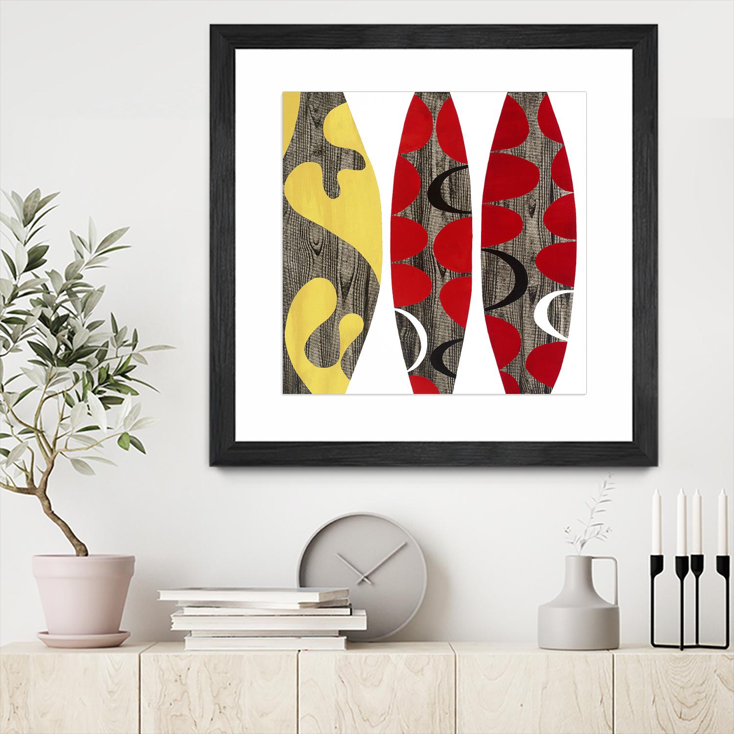 Empowerment I by Mary Calkins on GIANT ART - red abstract