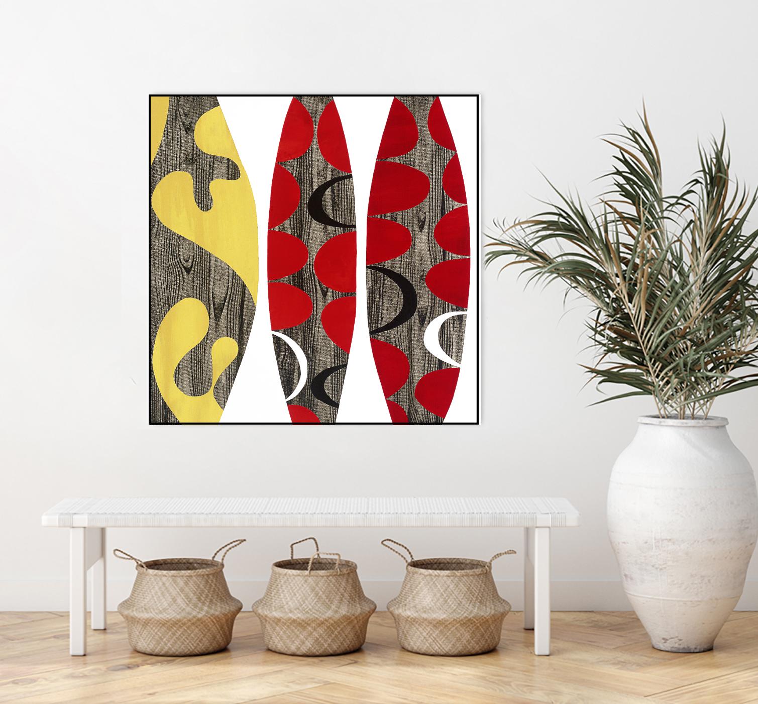 Empowerment I by Mary Calkins on GIANT ART - red abstract