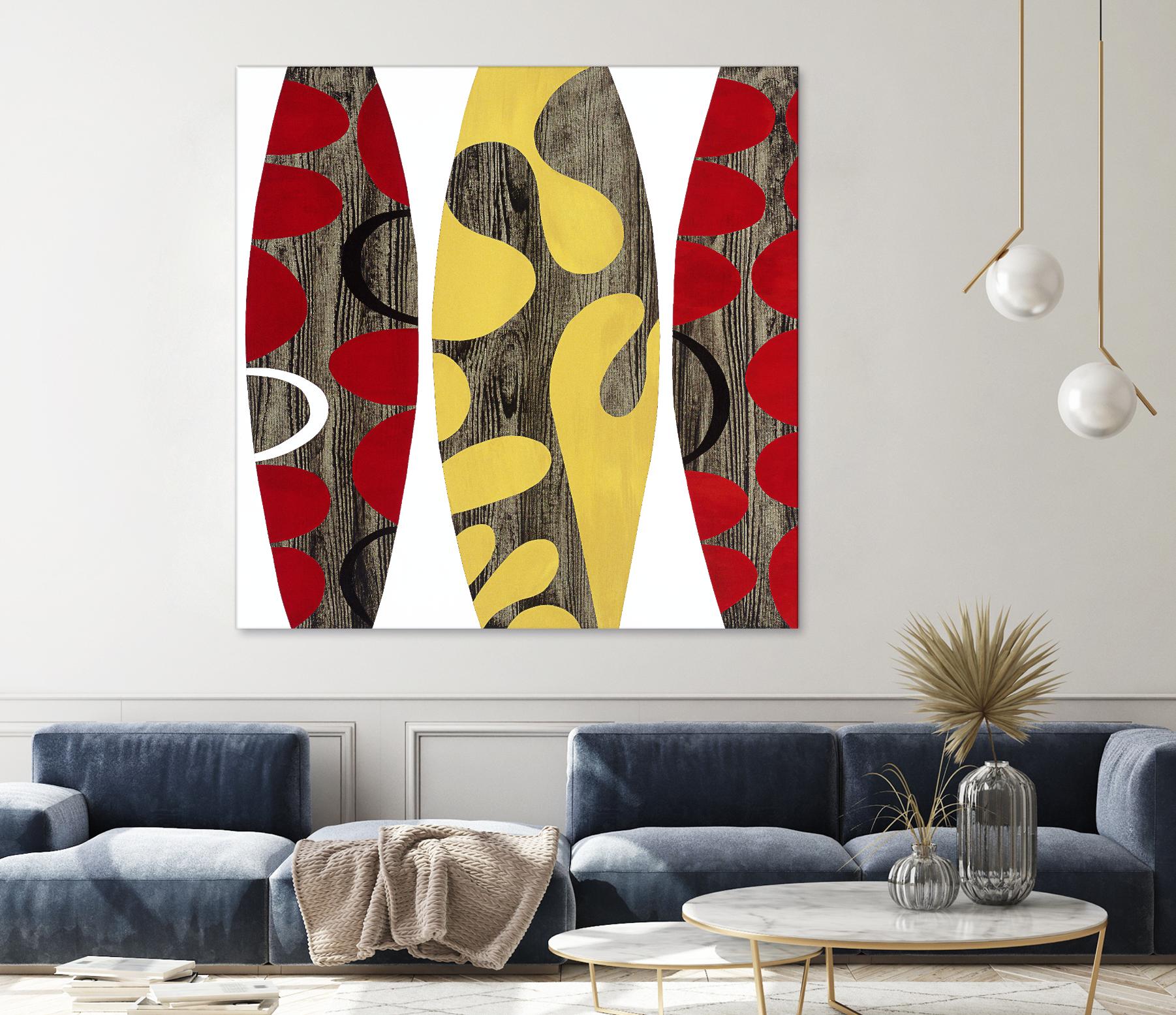 Empowerment II by Mary Calkins on GIANT ART - red abstract