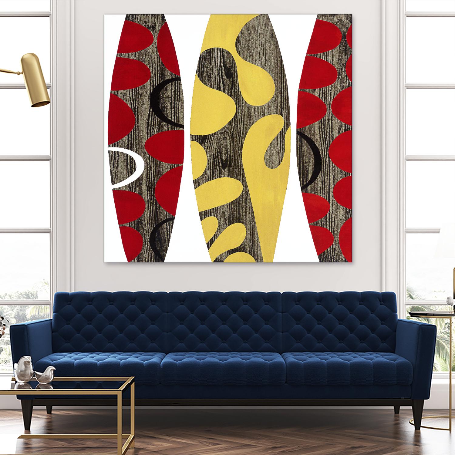 Empowerment II by Mary Calkins on GIANT ART - red abstract