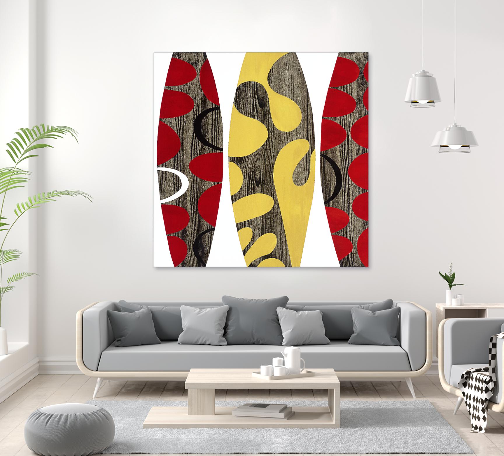 Empowerment II by Mary Calkins on GIANT ART - red abstract