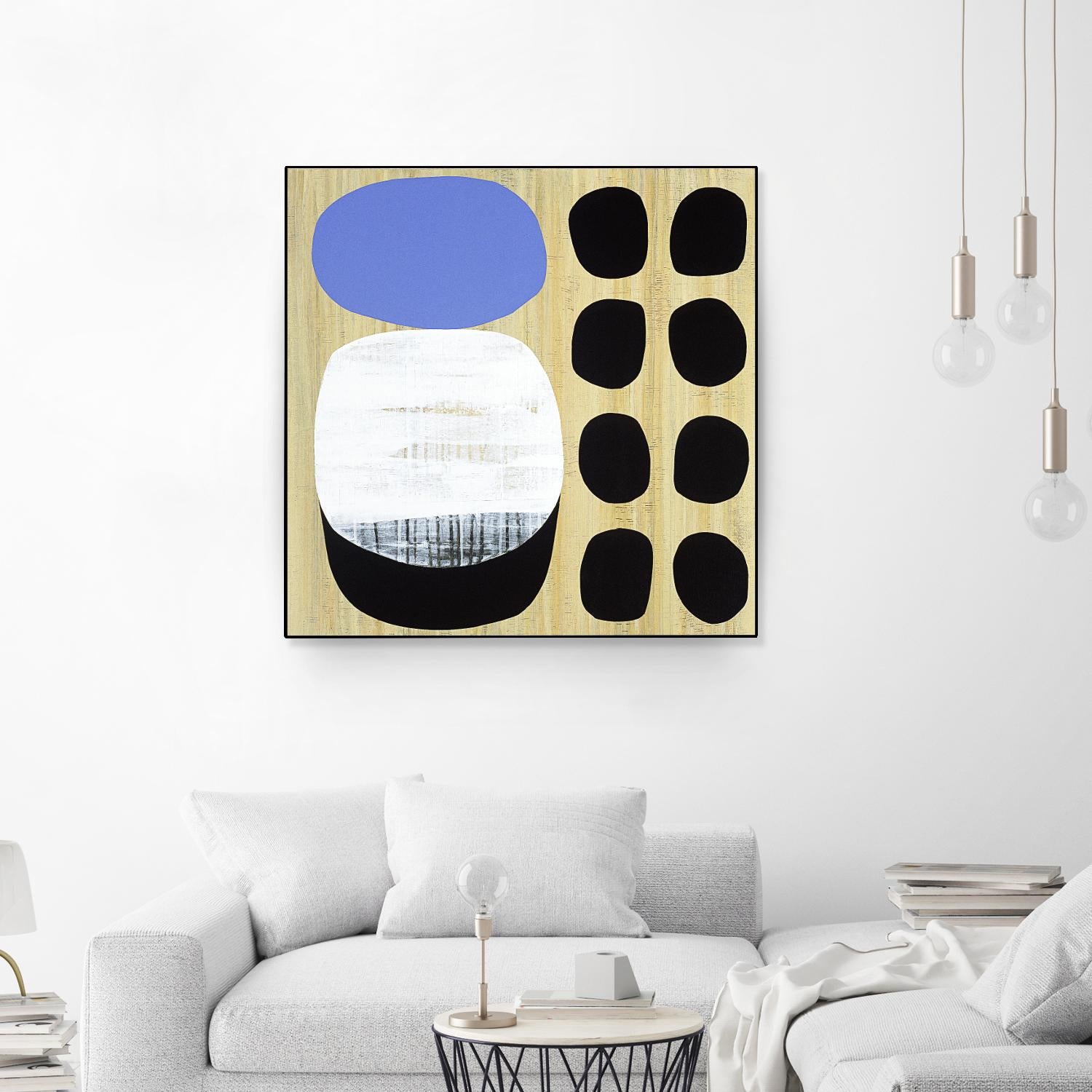 Luna Azul I by Mary Calkins on GIANT ART - blue abstract