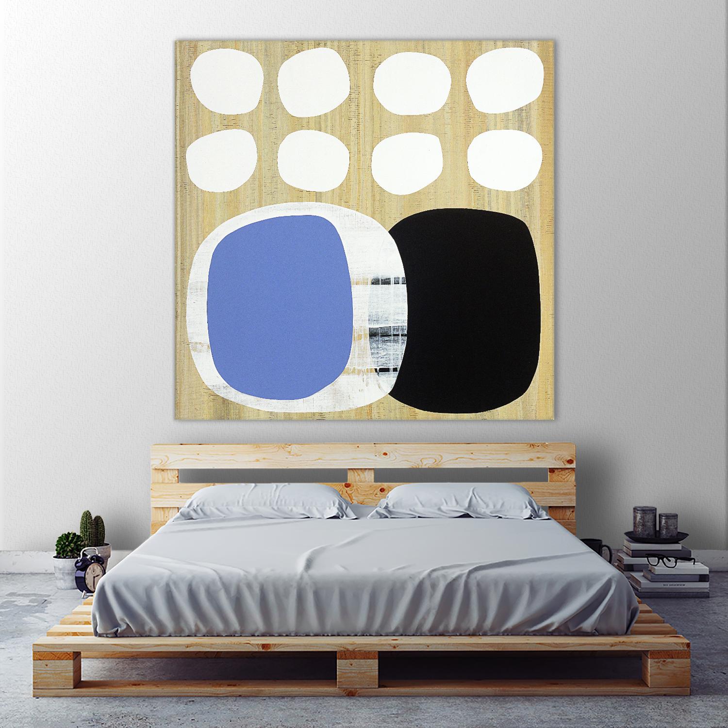 Luna Azul II by Mary Calkins on GIANT ART - blue abstract