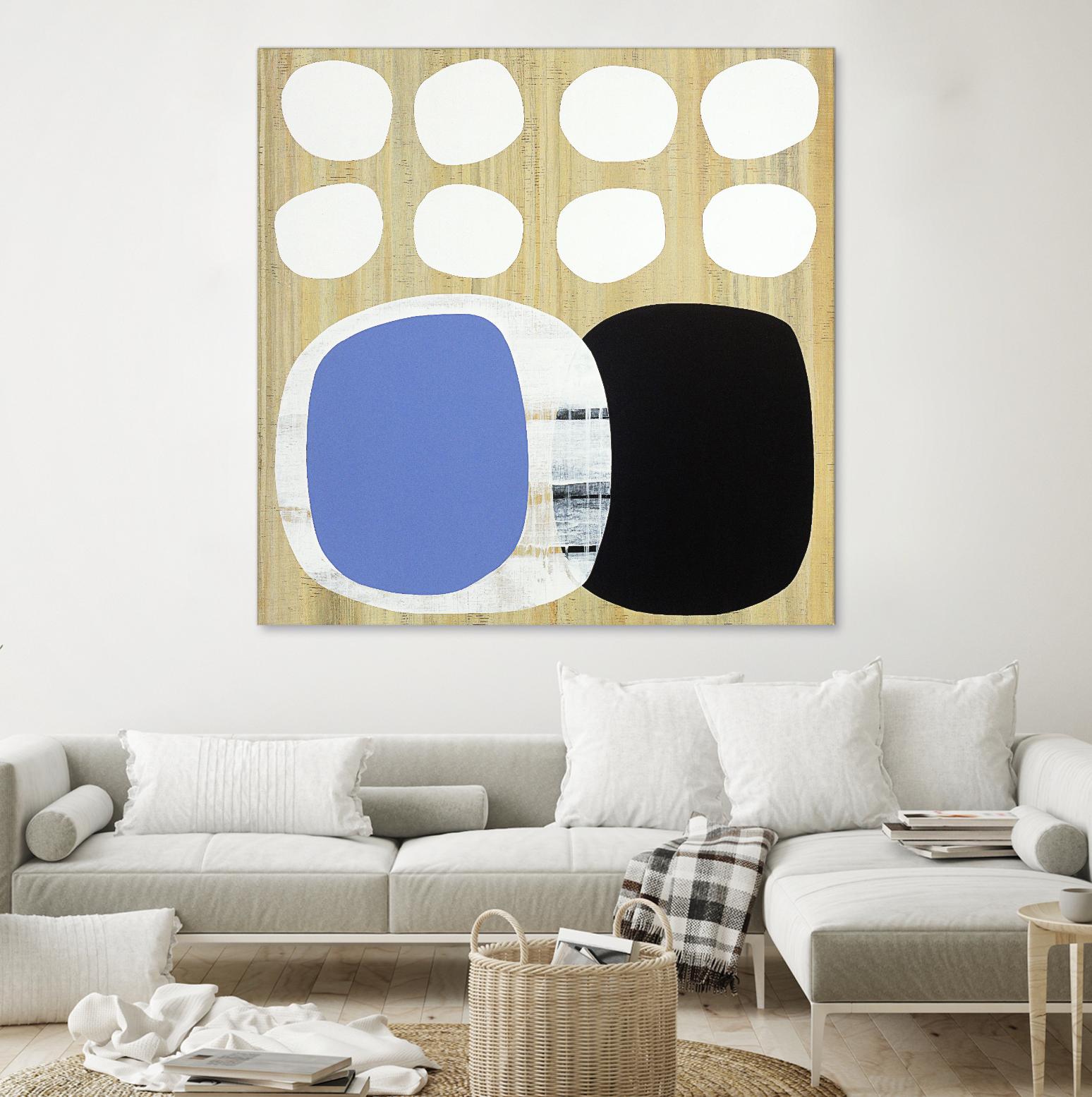 Luna Azul II by Mary Calkins on GIANT ART - blue abstract