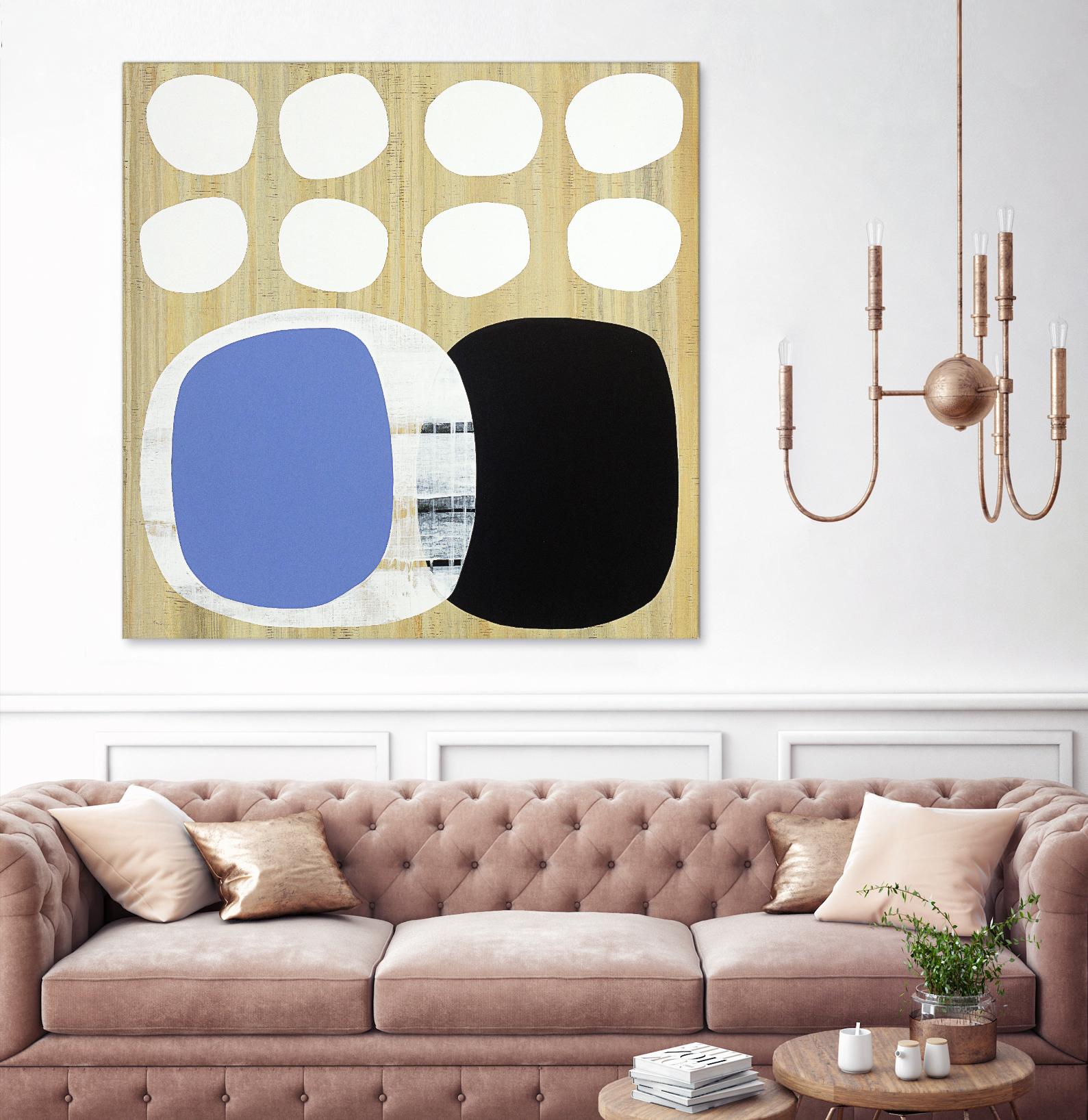 Luna Azul II by Mary Calkins on GIANT ART - blue abstract