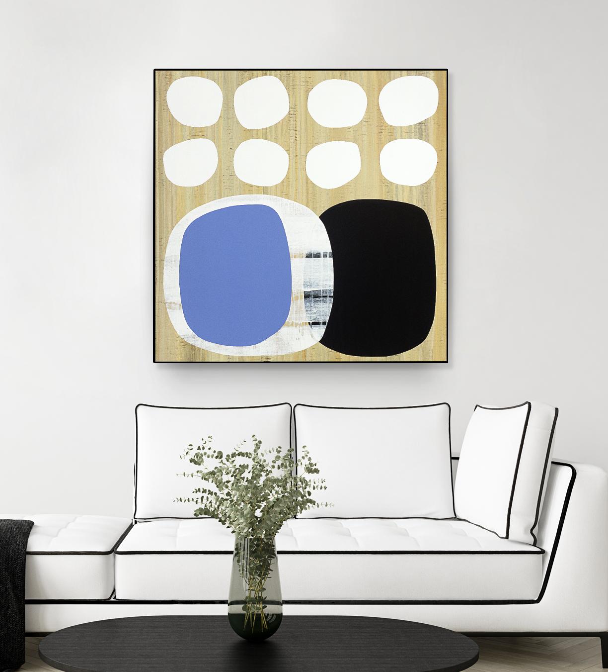 Luna Azul II by Mary Calkins on GIANT ART - blue abstract