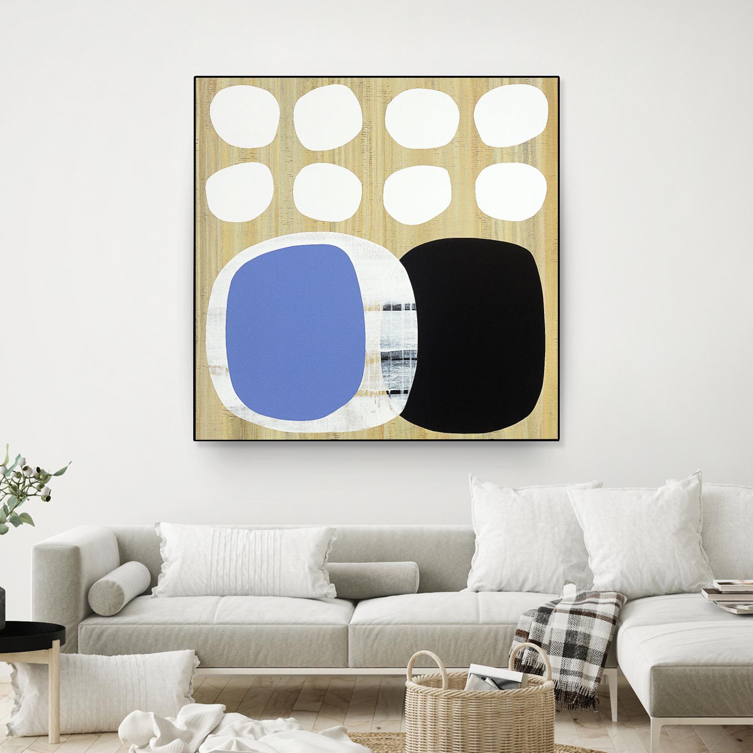 Luna Azul II by Mary Calkins on GIANT ART - blue abstract