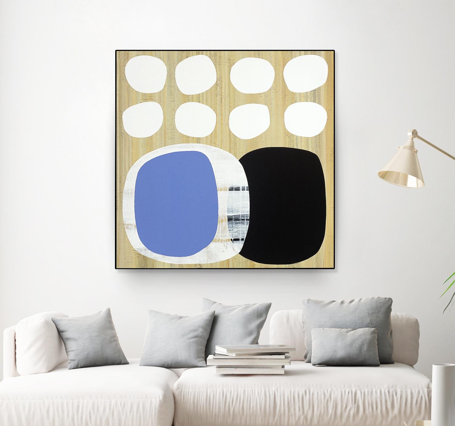 Luna Azul II by Mary Calkins on GIANT ART - blue abstract