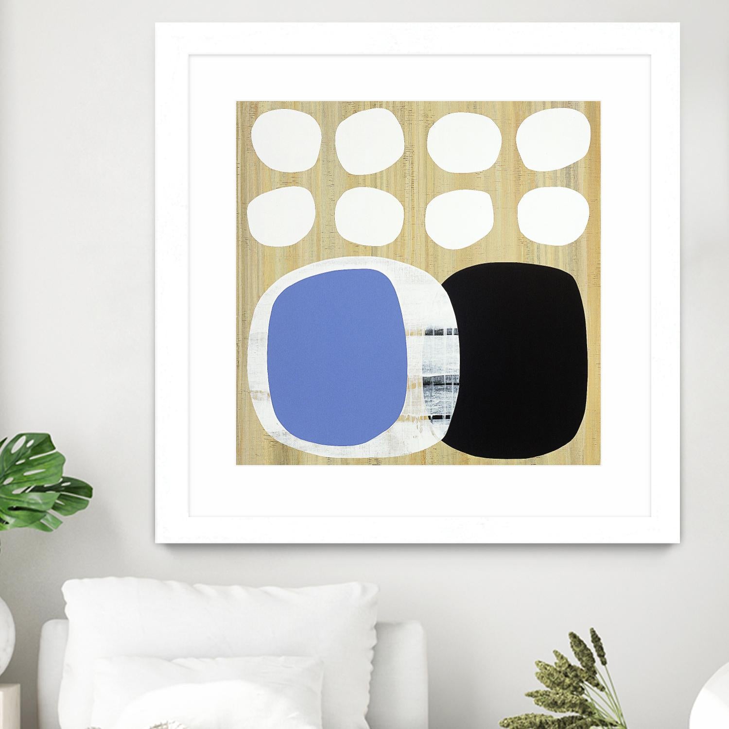 Luna Azul II by Mary Calkins on GIANT ART - blue abstract