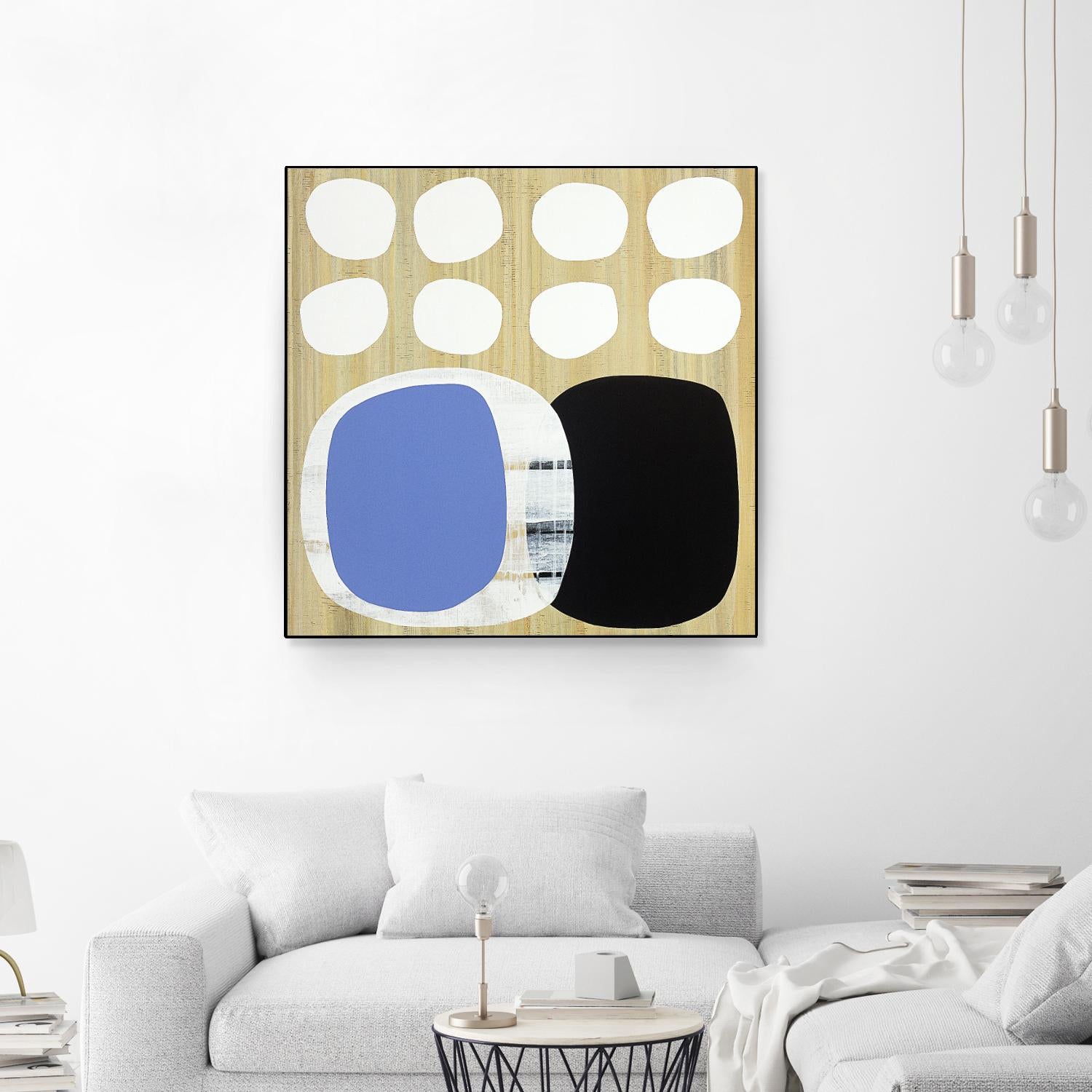 Luna Azul II by Mary Calkins on GIANT ART - blue abstract