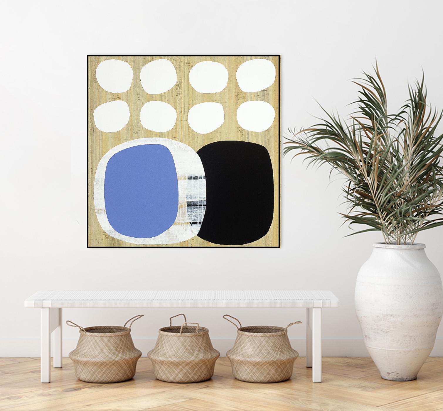 Luna Azul II by Mary Calkins on GIANT ART - blue abstract