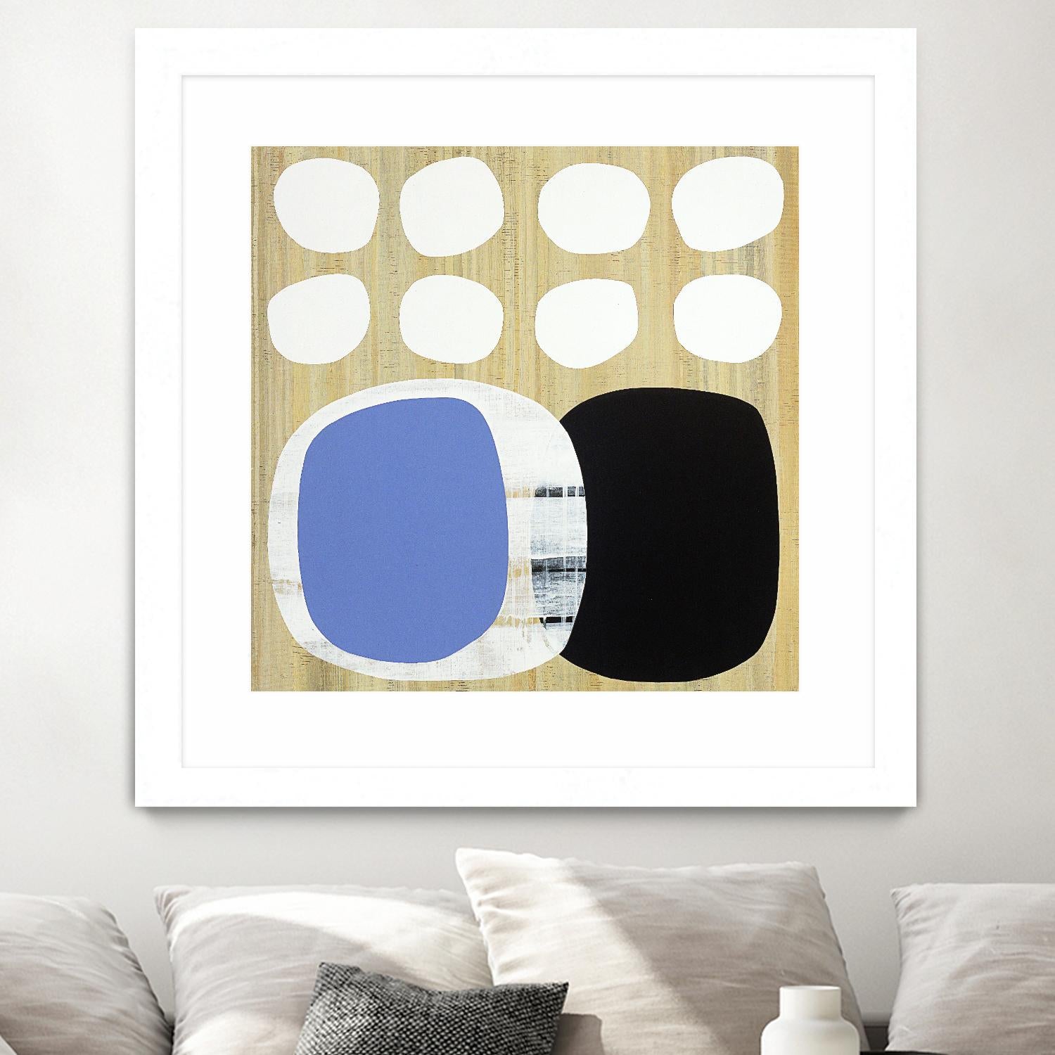 Luna Azul II by Mary Calkins on GIANT ART - blue abstract