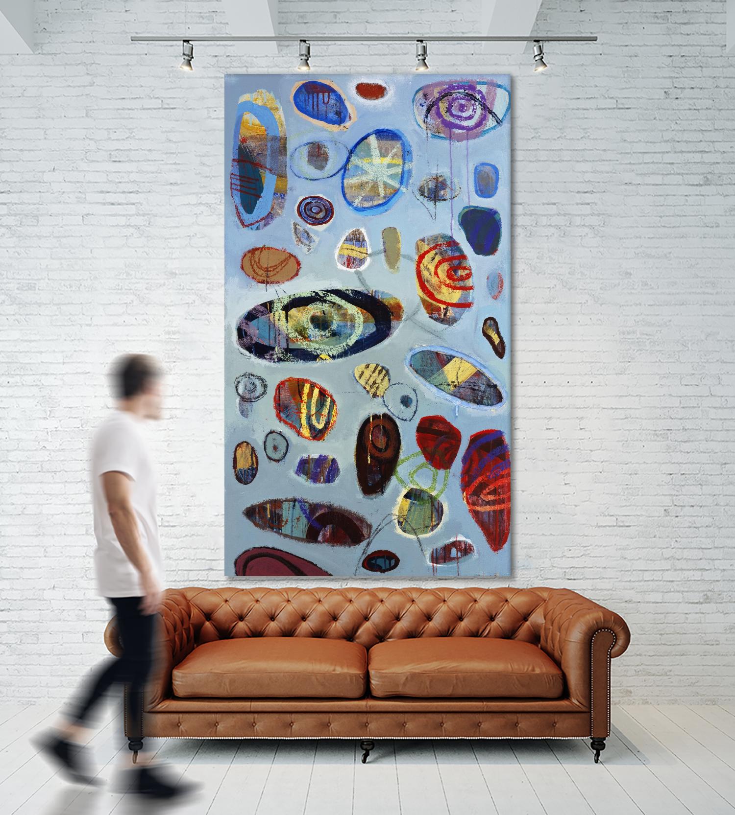 Diskono 2 by David Dauncey on GIANT ART - red abstract