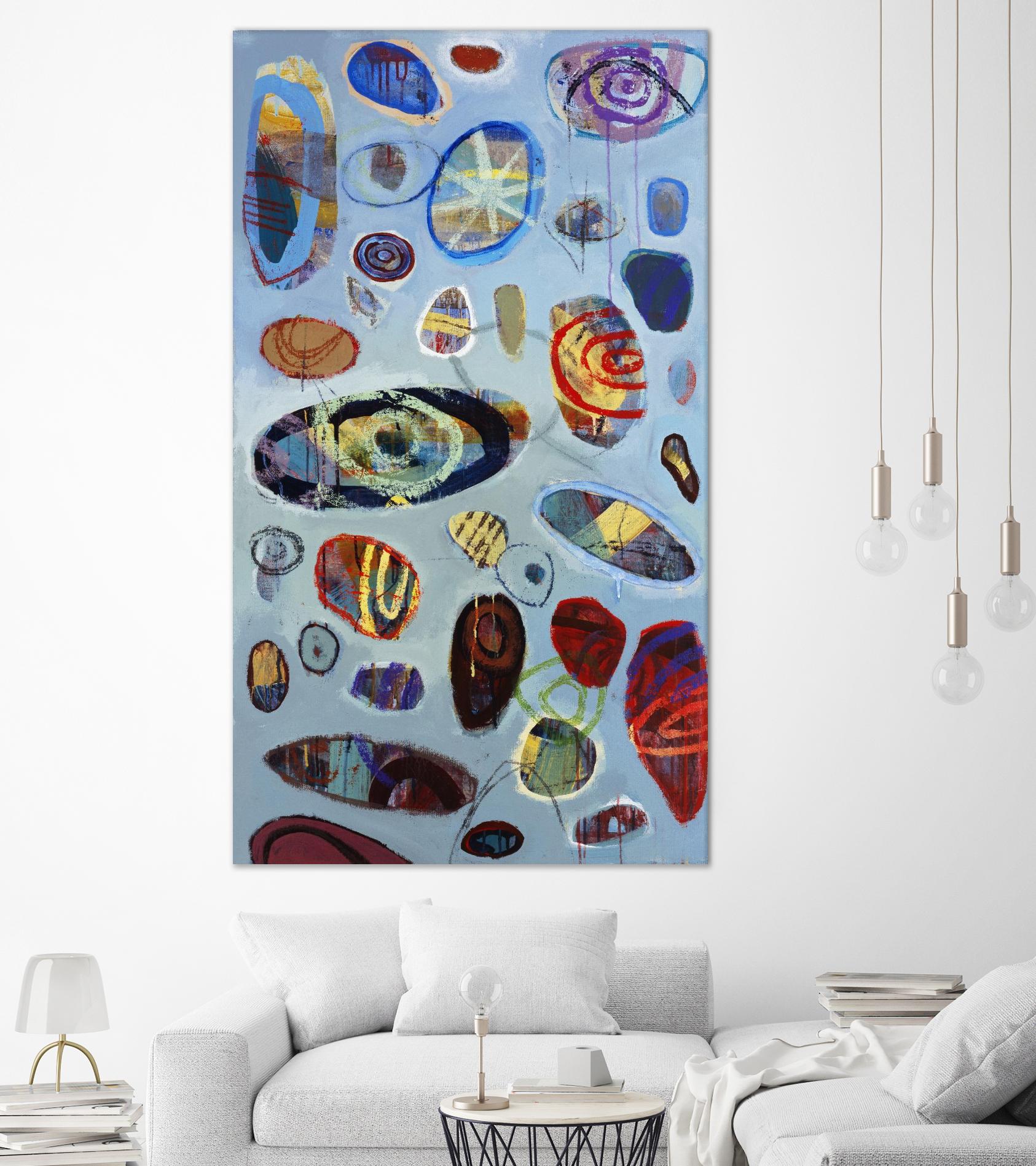 Diskono 2 by David Dauncey on GIANT ART - red abstract