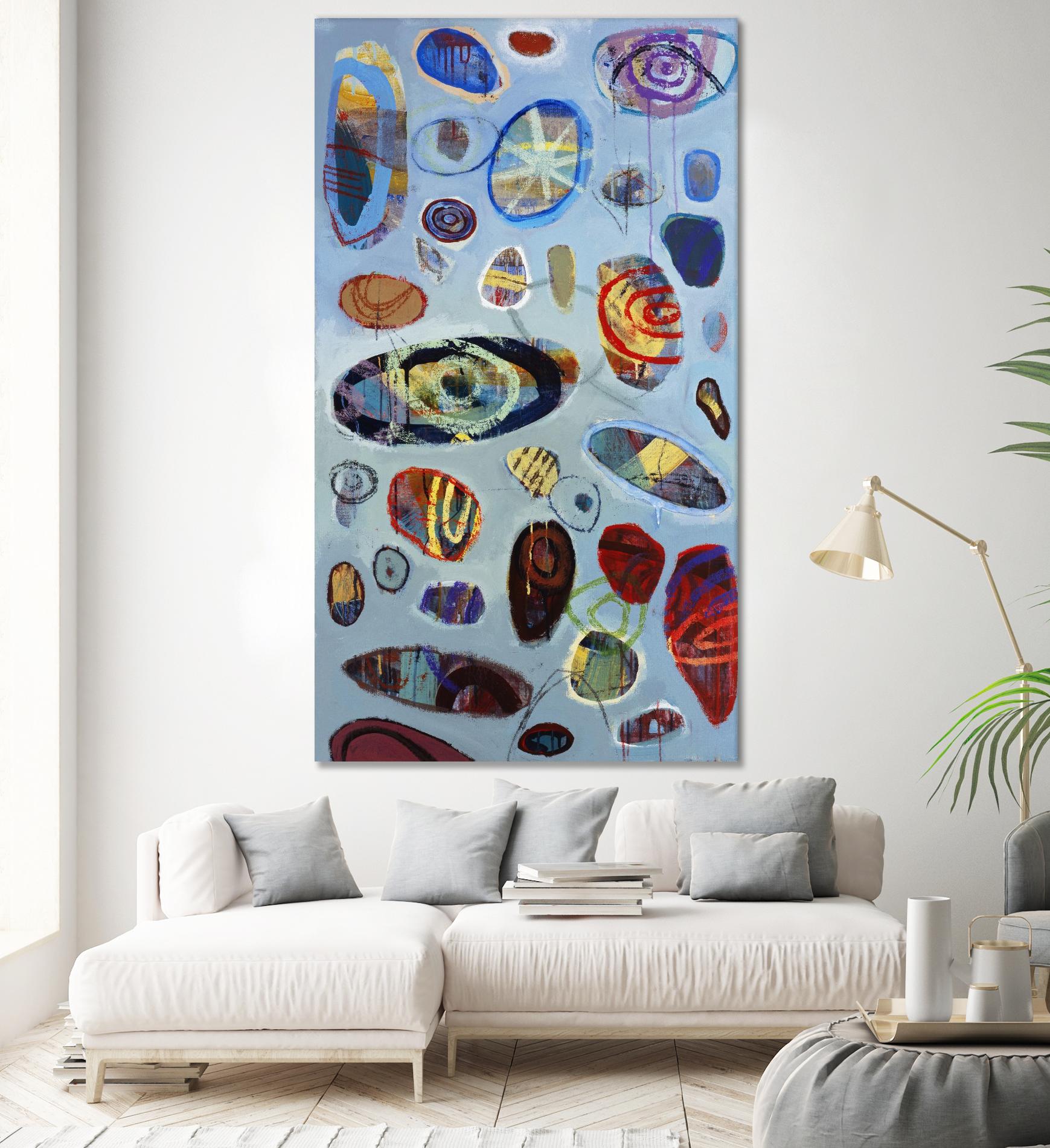 Diskono 2 by David Dauncey on GIANT ART - red abstract